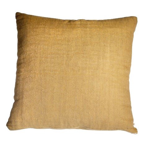 MTP Ensfarvet hørpude 50 x 50cm Okker_11