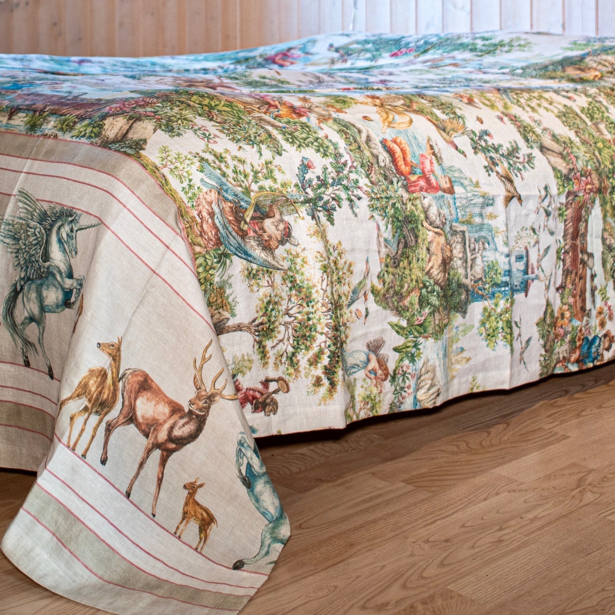 Tessitura Toscana Telerie 'Faboulex' hørsengetæppe 270x280_2