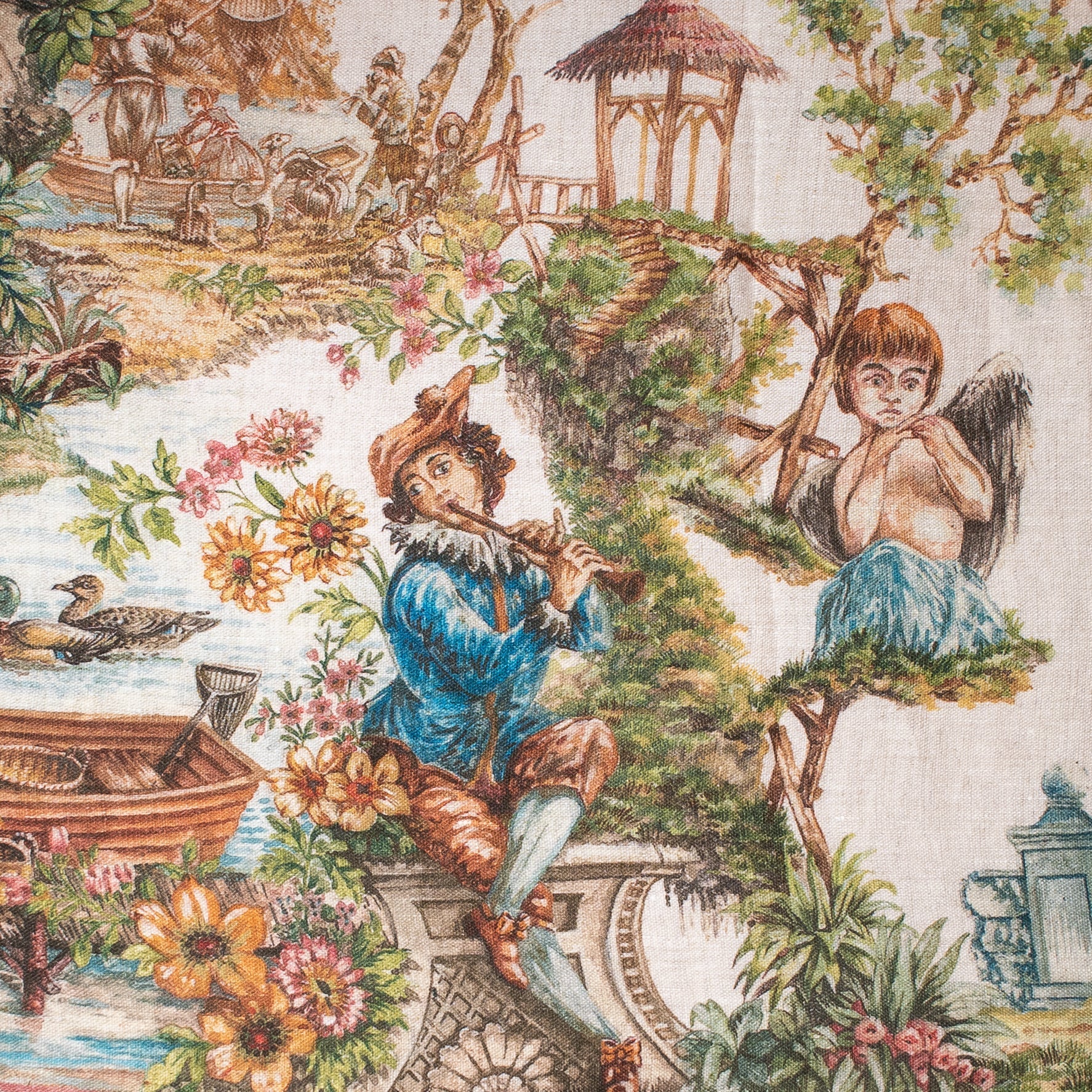 Tessitura Toscana Telerie 'Faboulex' hørsengetæppe 270x280_4