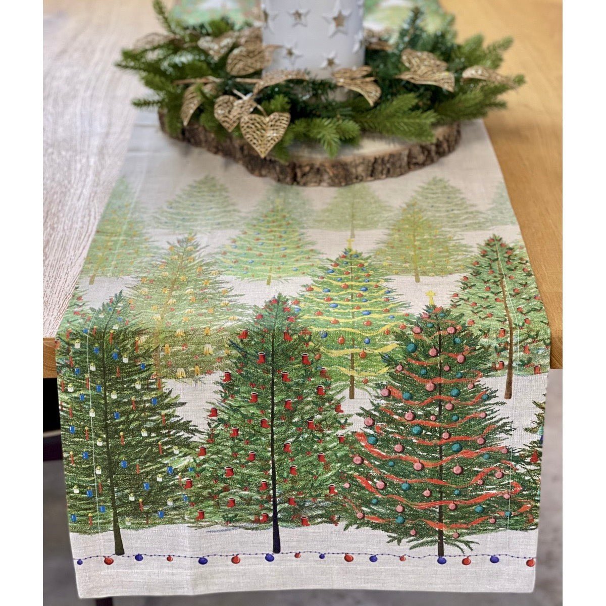 'Fairy Trees' hørdug Duge fra Rune-Jakobsen Design