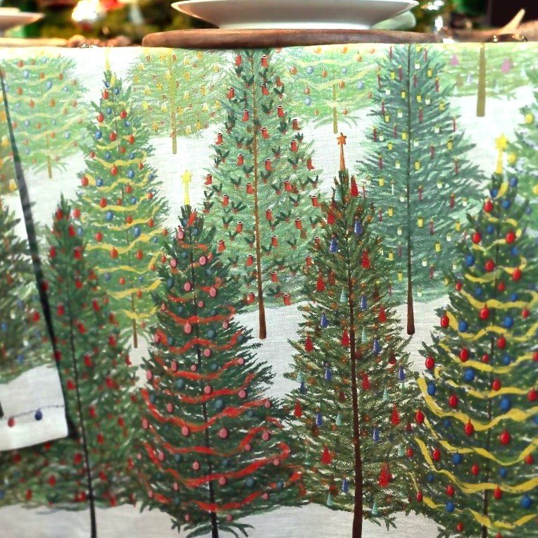 'Fairy Trees' hørdug Duge fra Rune-Jakobsen Design