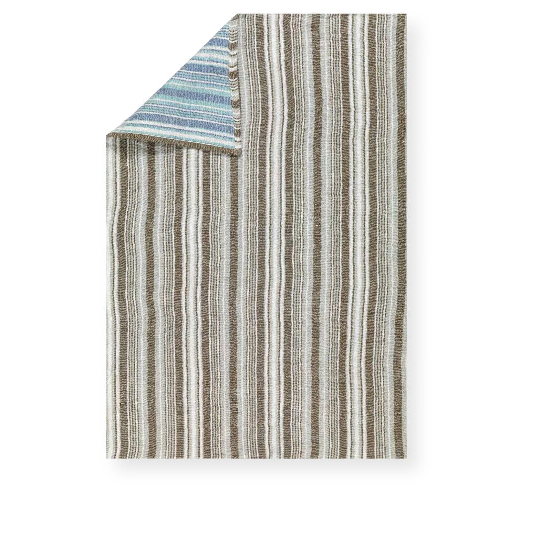 Tessitura Toscana Telerie 'Giano Brown' hørviskestykke _1