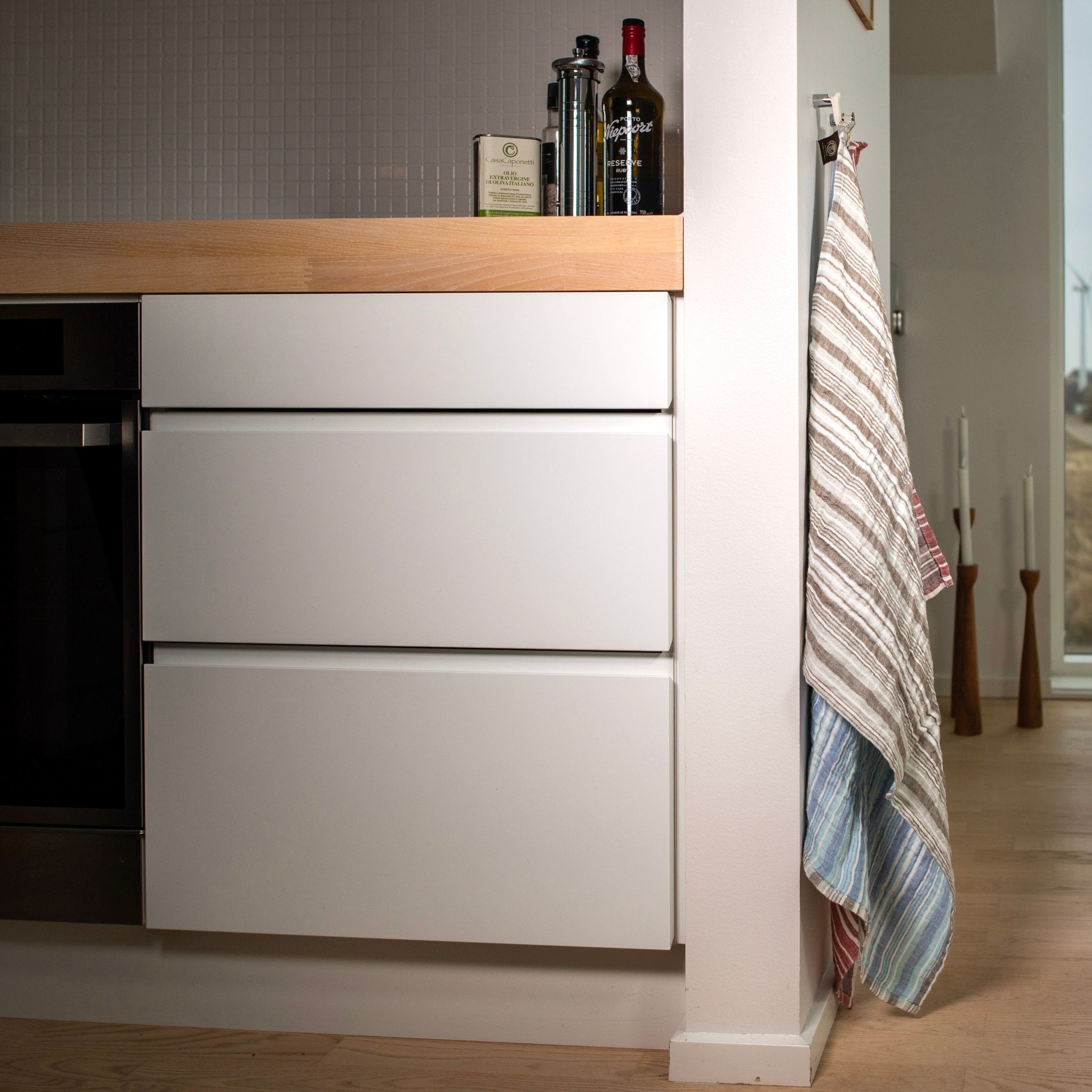 Tessitura Toscana Telerie 'Giano Brown' hørviskestykke _3