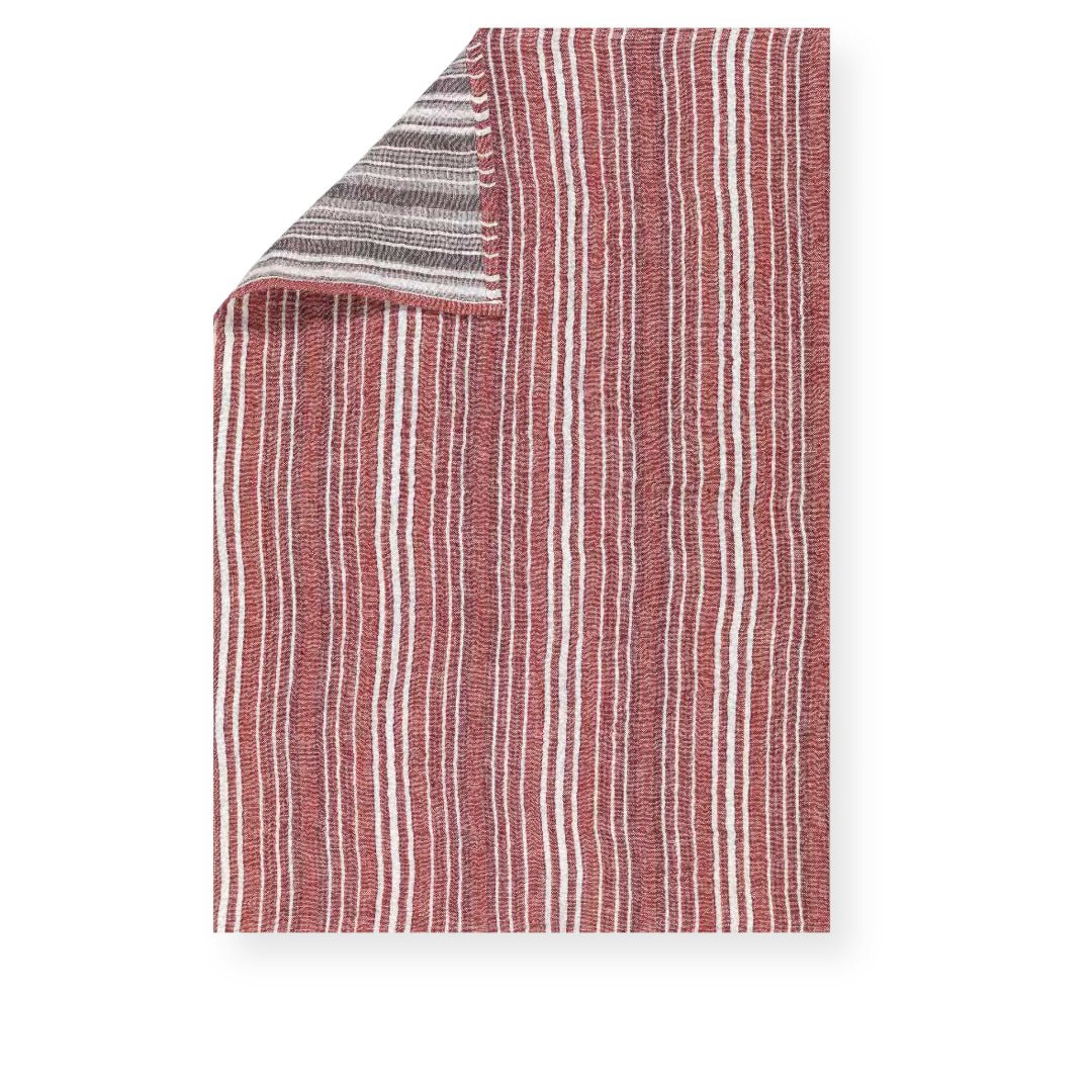 Tessitura Toscana Telerie 'Giano red' hørviskestykke _1