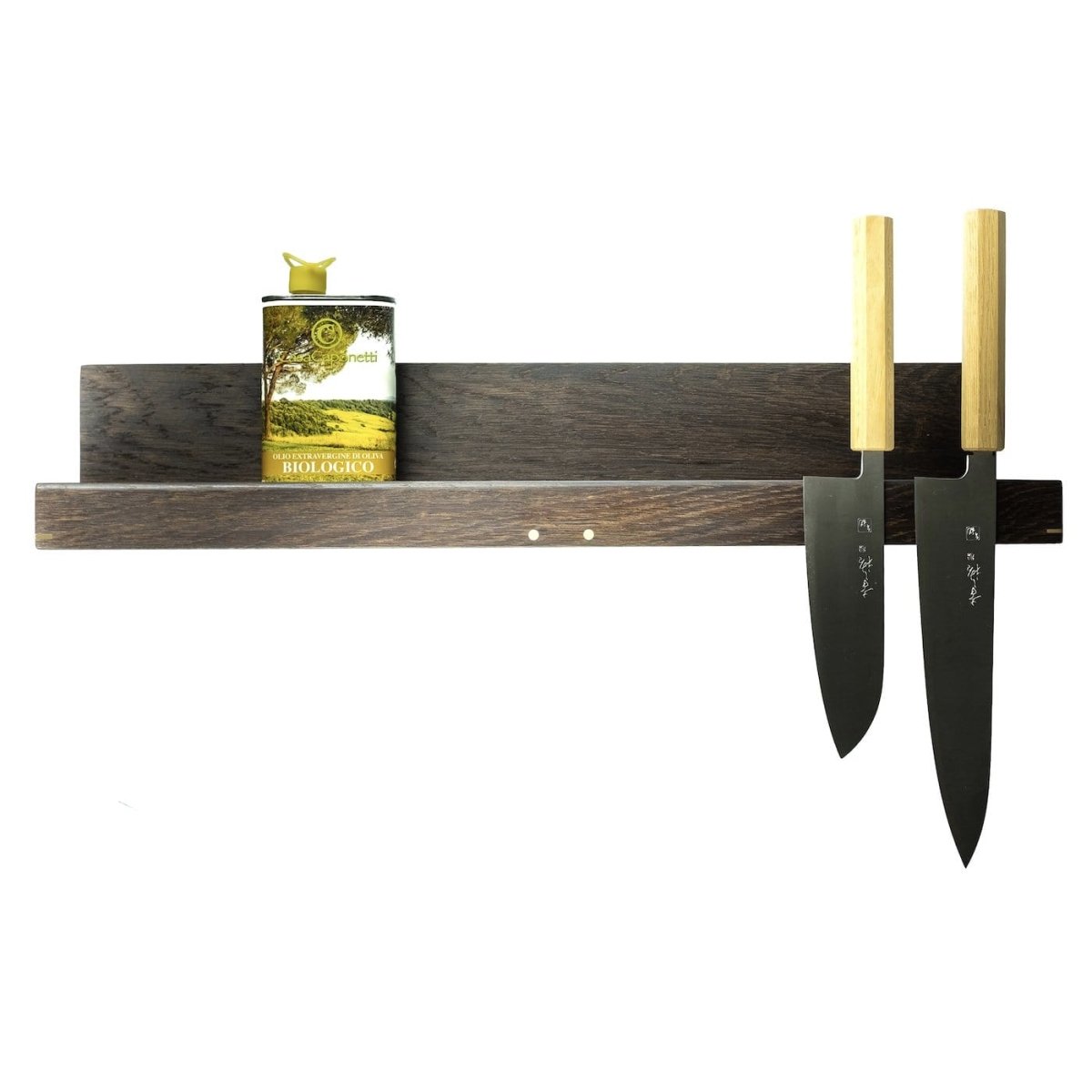 Køb 'Hack 4Knives' kombineret hylde og knivmagnet 40 cm_6 fra Rune - Jakobsen Woodworks hos os