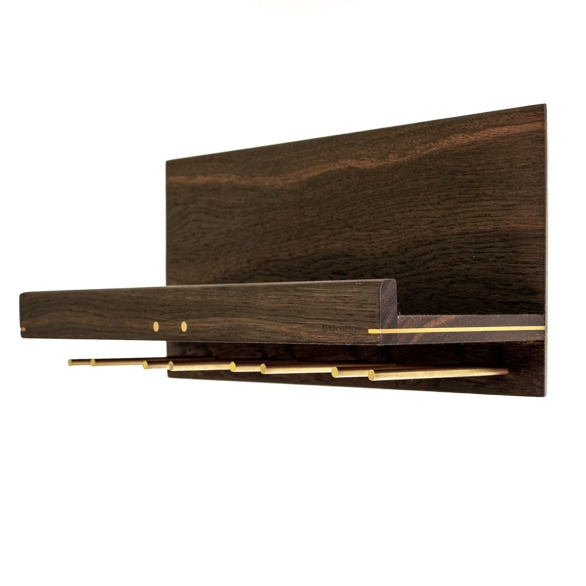 Rune - Jakobsen Woodworks 'Hack 4Wine' hylde med glasophæng 40 cm_9