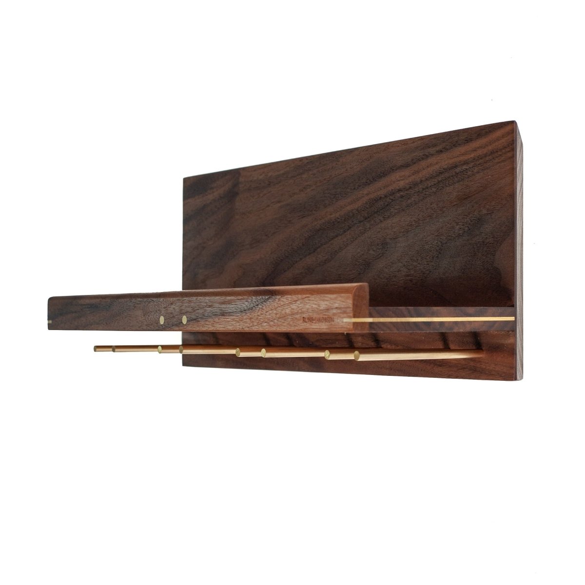 Rune - Jakobsen Woodworks 'Hack 4Wine' hylde med glasophæng 40 cm_7