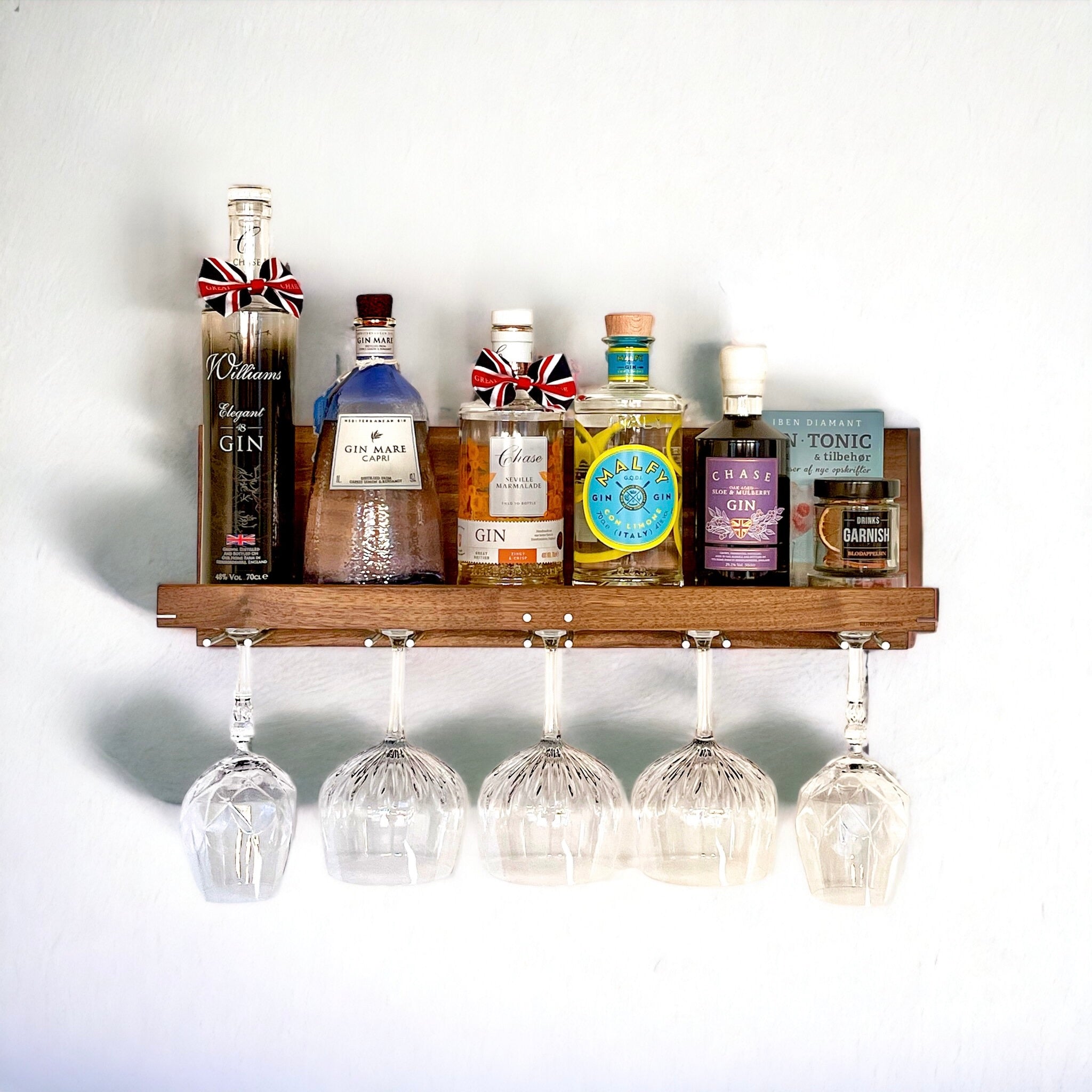 Rune - Jakobsen Woodworks 'Hack 4Wine' hylde med glasophæng 40 cm_2