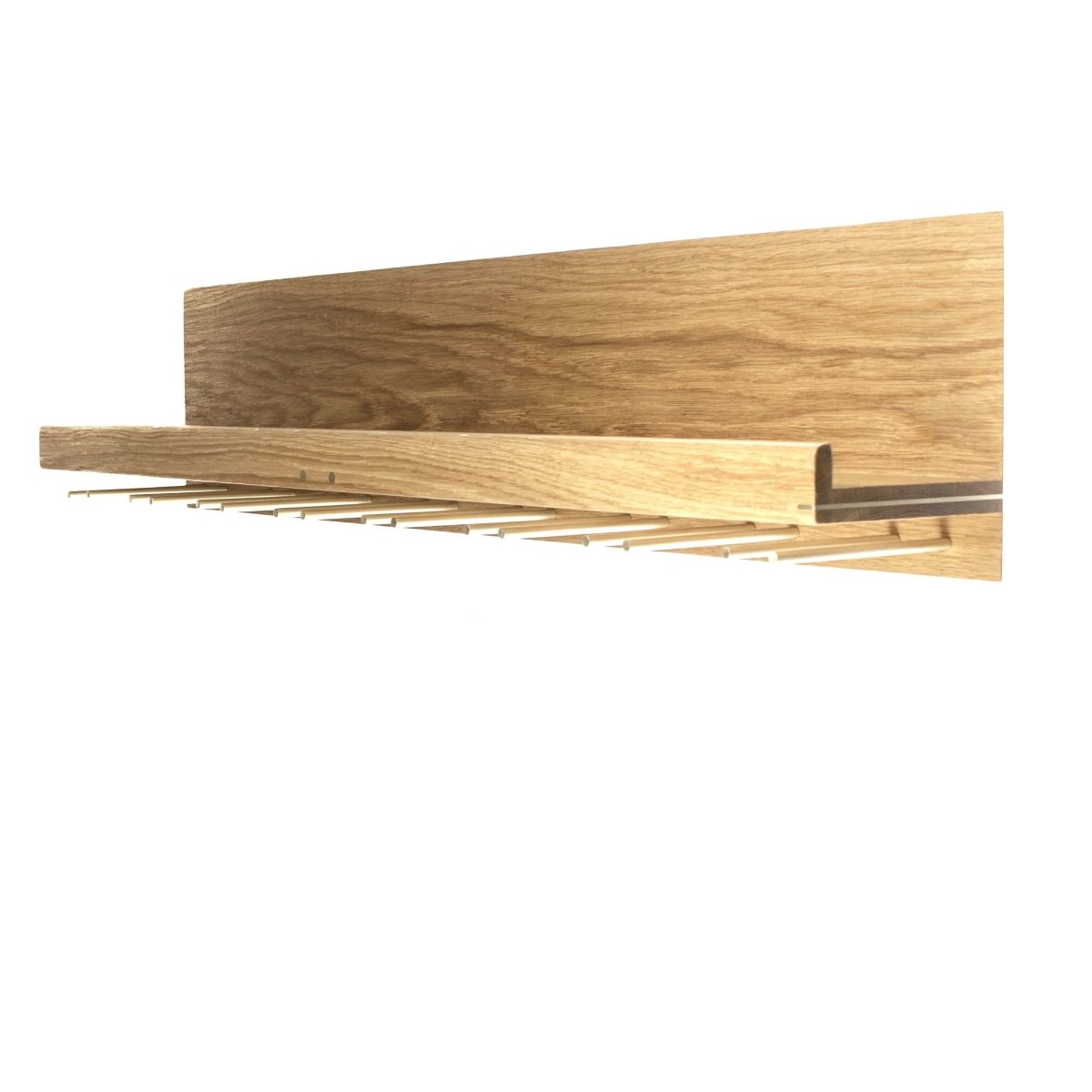 Rune - Jakobsen Woodworks 'Hack 4Wine' hylde med glasophæng 40 cm_8