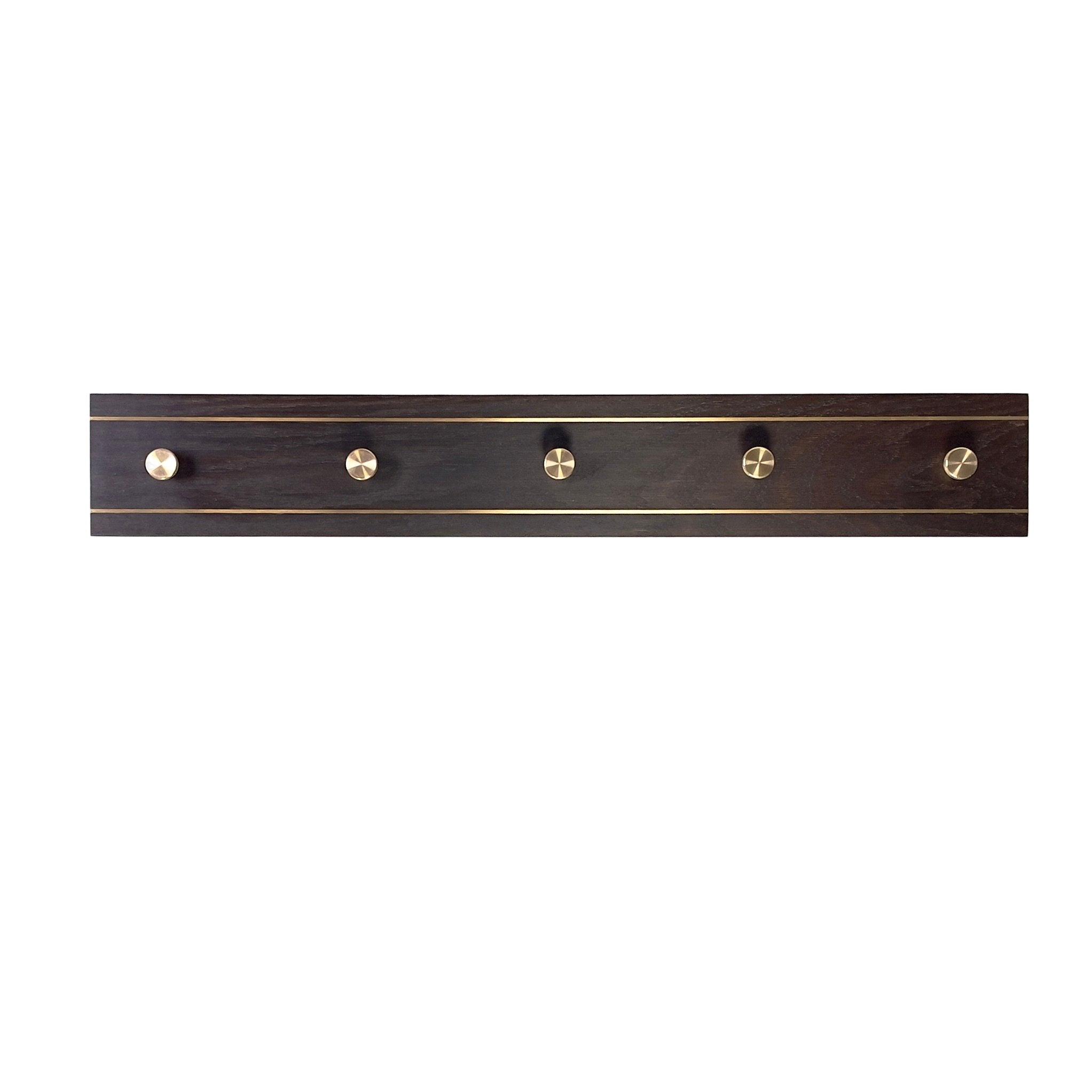 Rune - Jakobsen Woodworks 'Hall Buddy' bred knage med messingknopper 30cm/2 knopper_2
