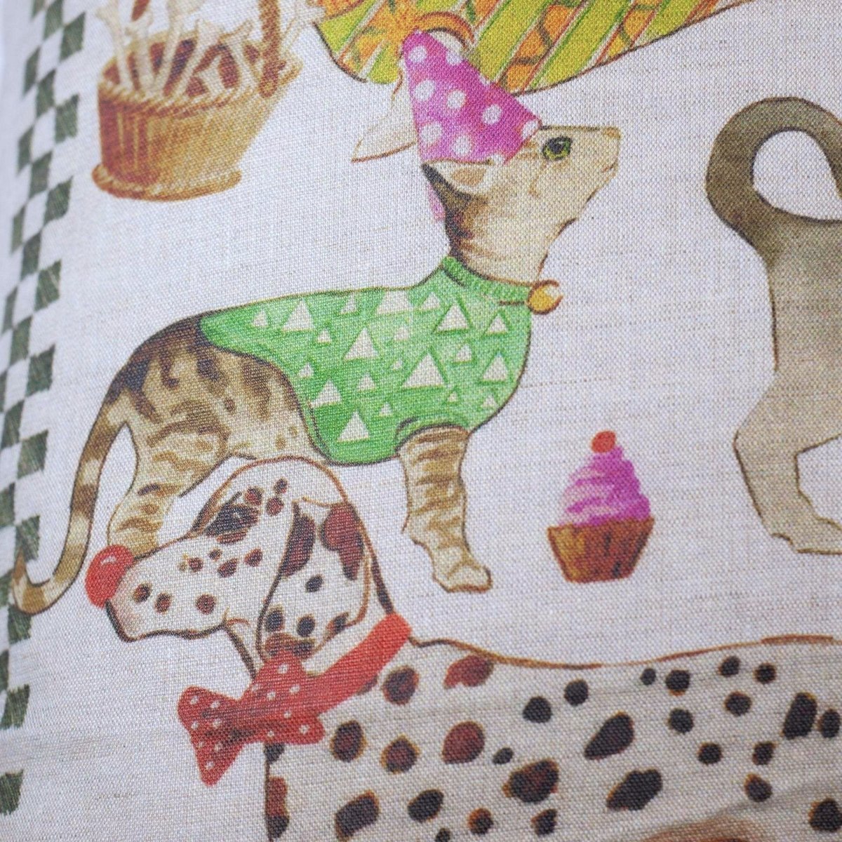 Tessitura Toscana Telerie 'Best Friends' hørpude 55x55cm Uden inderpude_5