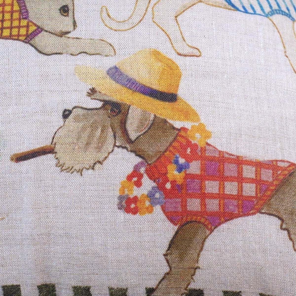 Tessitura Toscana Telerie 'Best Friends' hørpude 55x55cm Uden inderpude_4