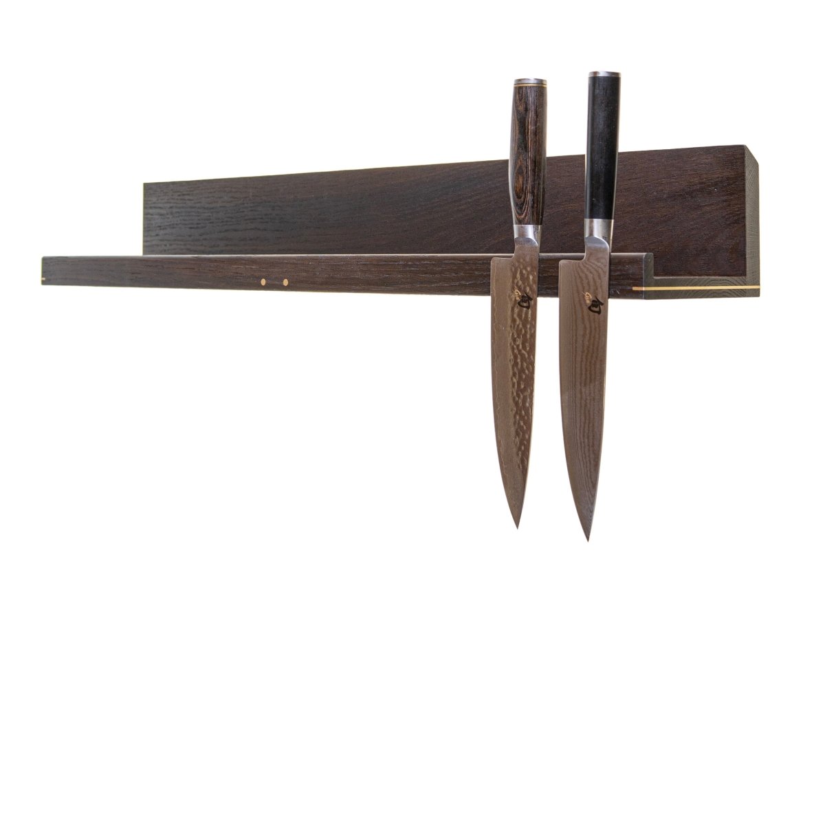 Køb 'Hack 4Knives' kombineret hylde og knivmagnet 30 cm_3 fra Rune - Jakobsen Woodworks hos os