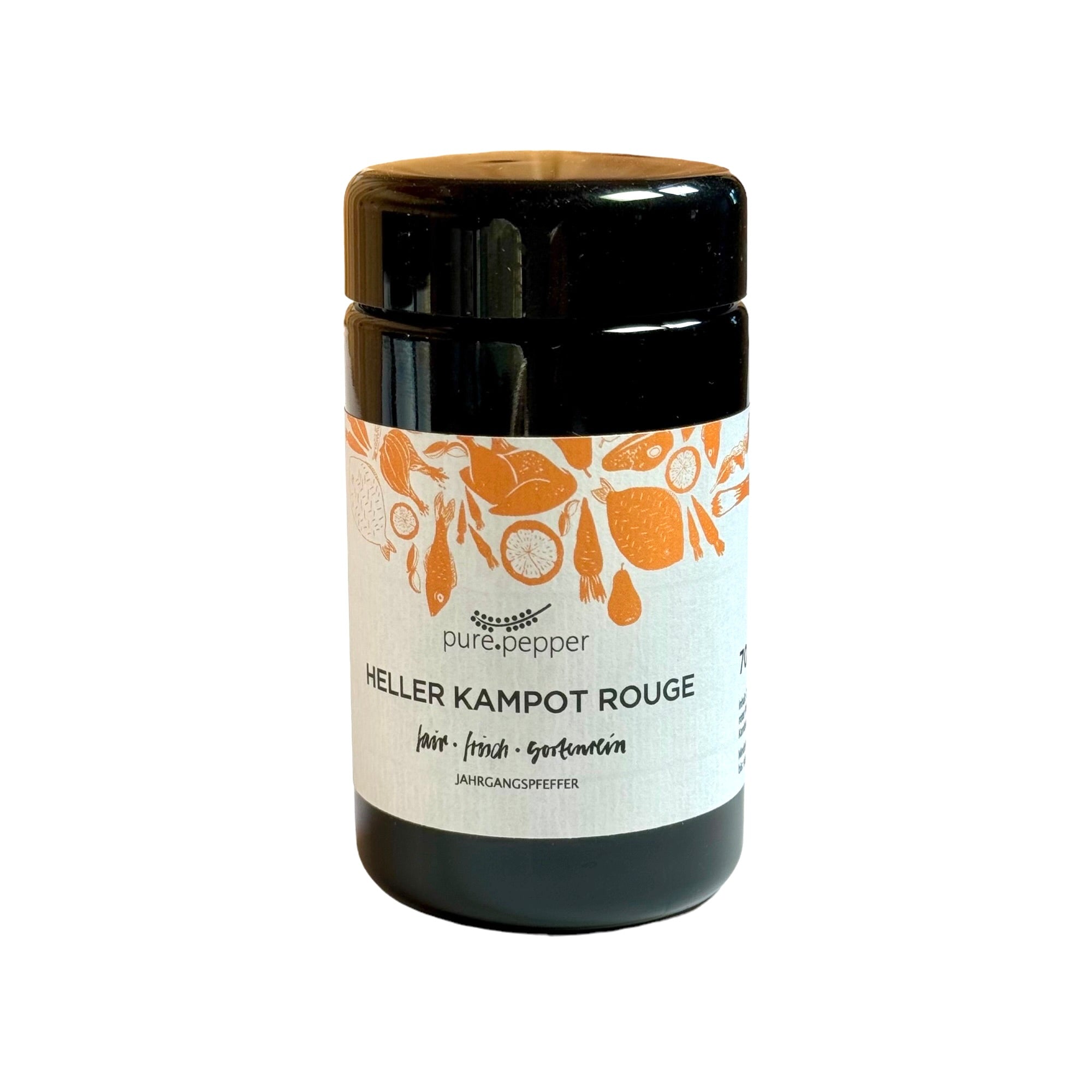 PurePepper 'Kampot Light Blush' rød peber Glas - nettoindhold 70 gram_2
