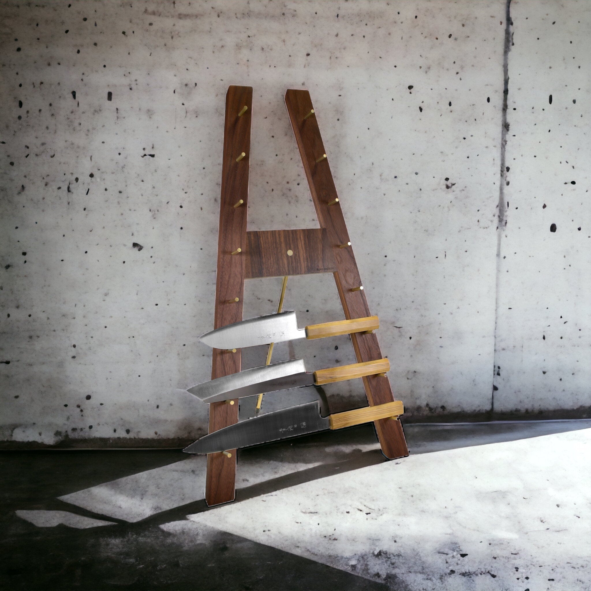 Rune - Jakobsen Woodworks 'Katana' knivholder 4 knive_3