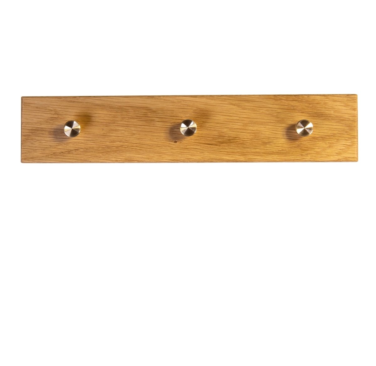 Rune - Jakobsen Woodworks 'Towel Buddy' smal knage med messingknopper 20 cm - 2 knopper_4