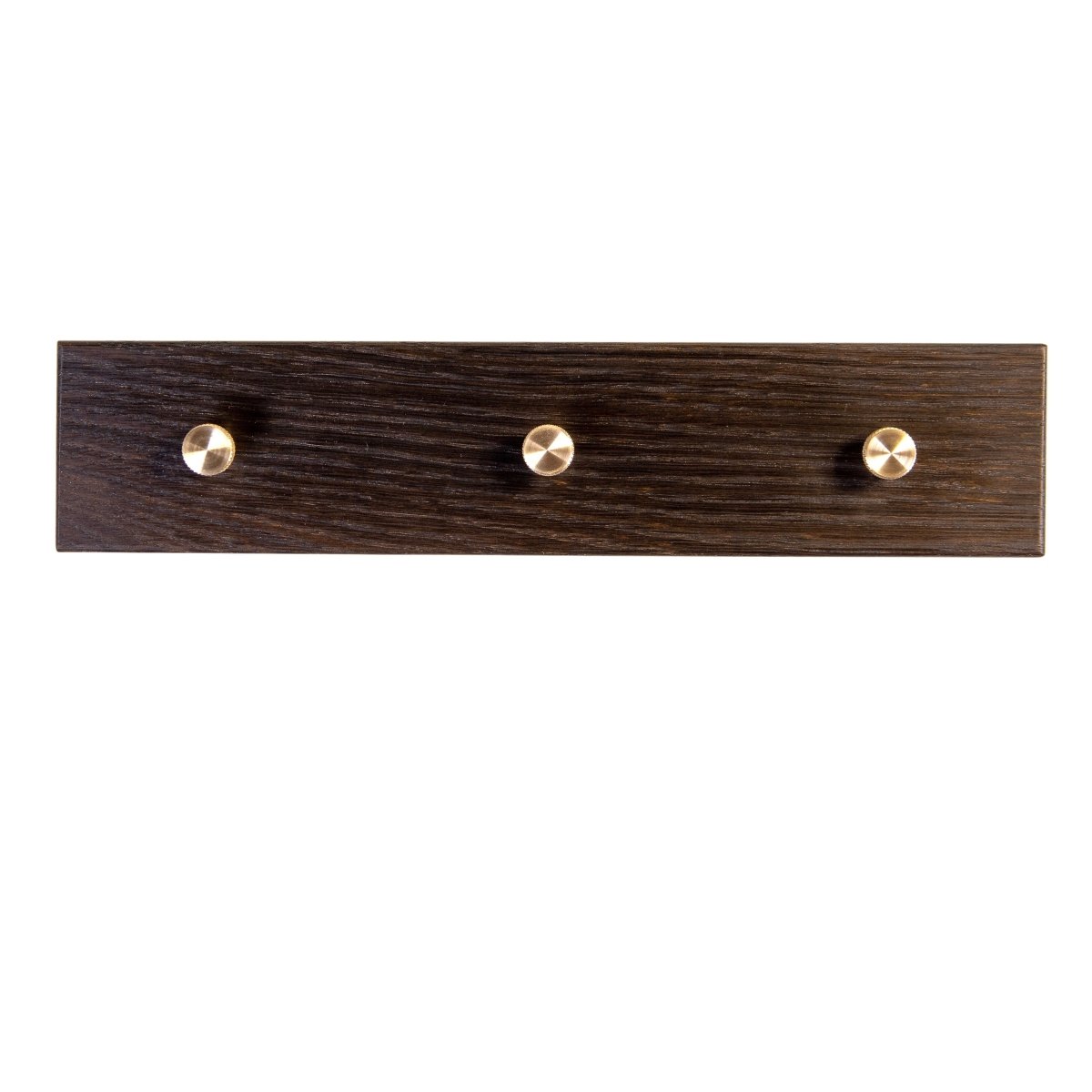 Rune - Jakobsen Woodworks 'Towel Buddy' smal knage med messingknopper 20 cm - 2 knopper_5