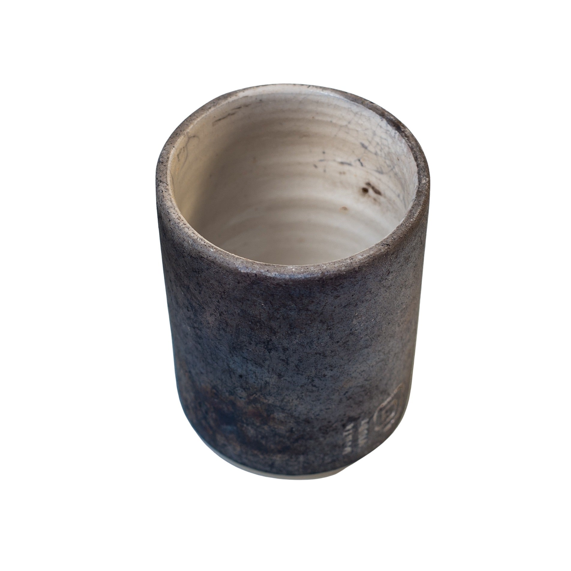 Dorte Visby 'Cylinder', raku, 10 cm, fås i flere farver Okker_7
