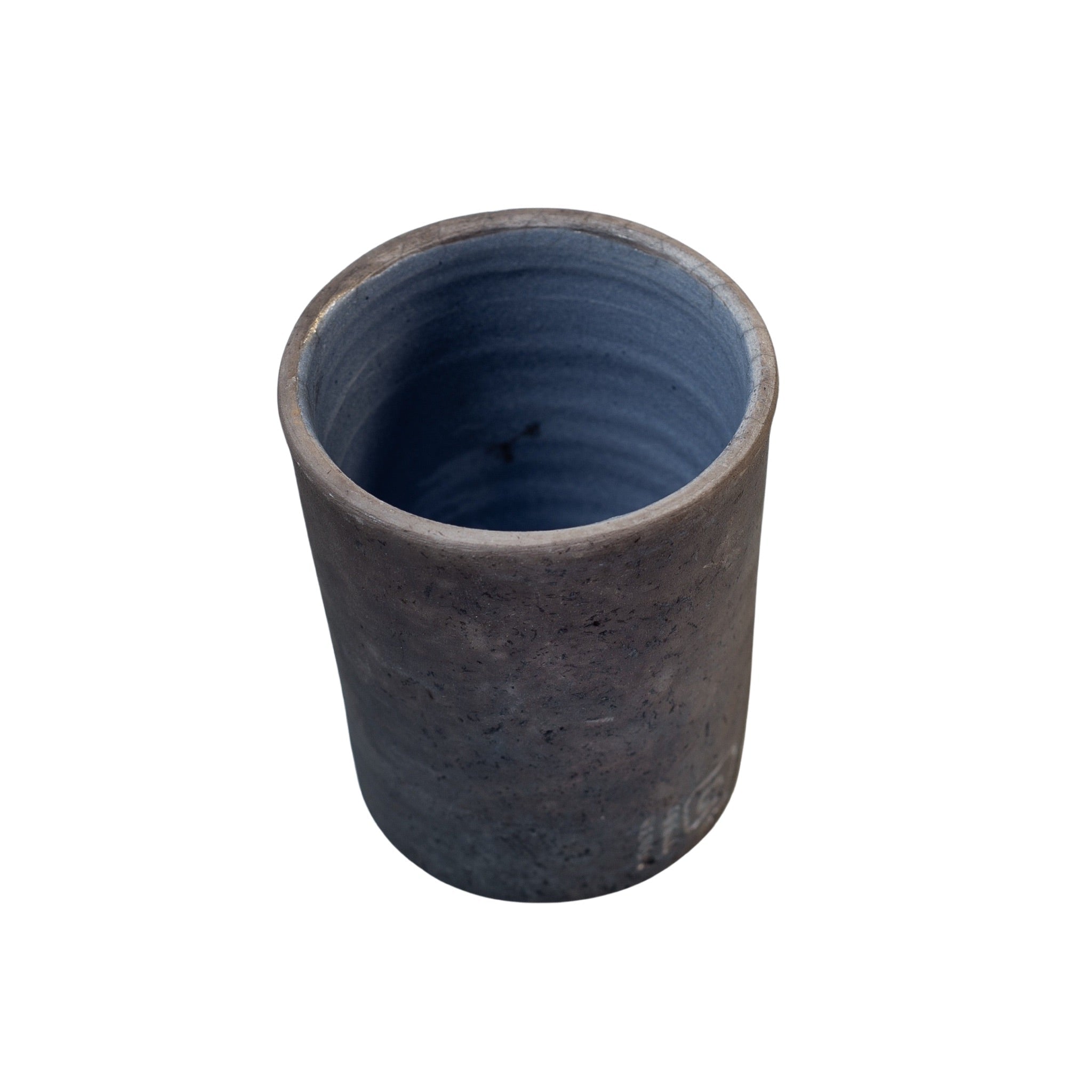 Dorte Visby 'Cylinder', raku, 10 cm, fås i flere farver Okker_6