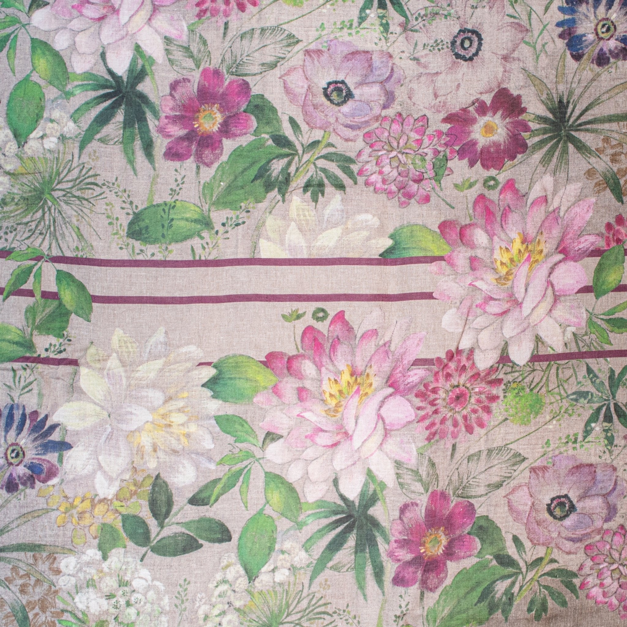 Tessitura Toscana Telerie 'La vie en rose' hørsengetæppe 180x280_6
