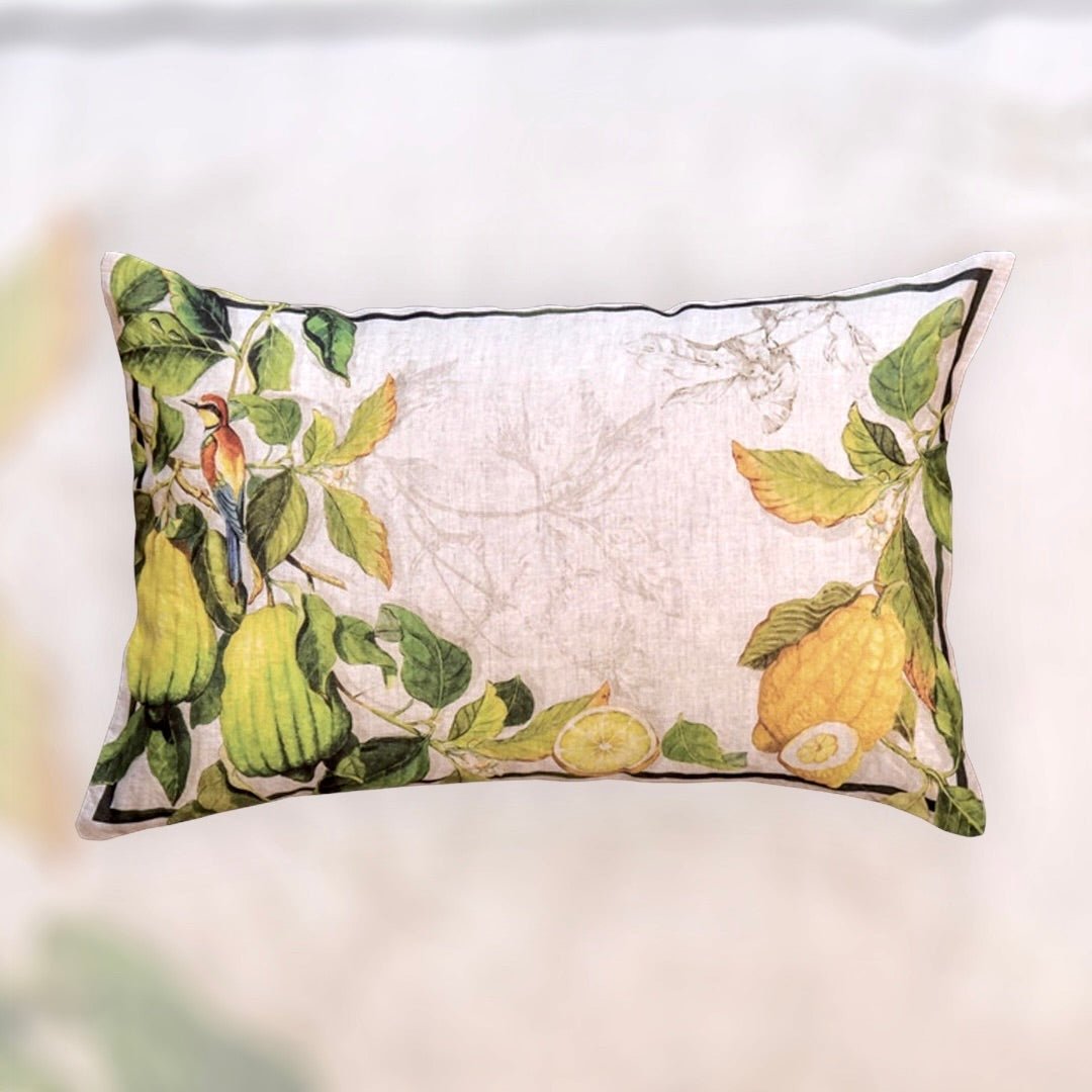 Tessitura Toscana Telerie 'Limoncello' hørpude 40x60cm Uden inderpude_1