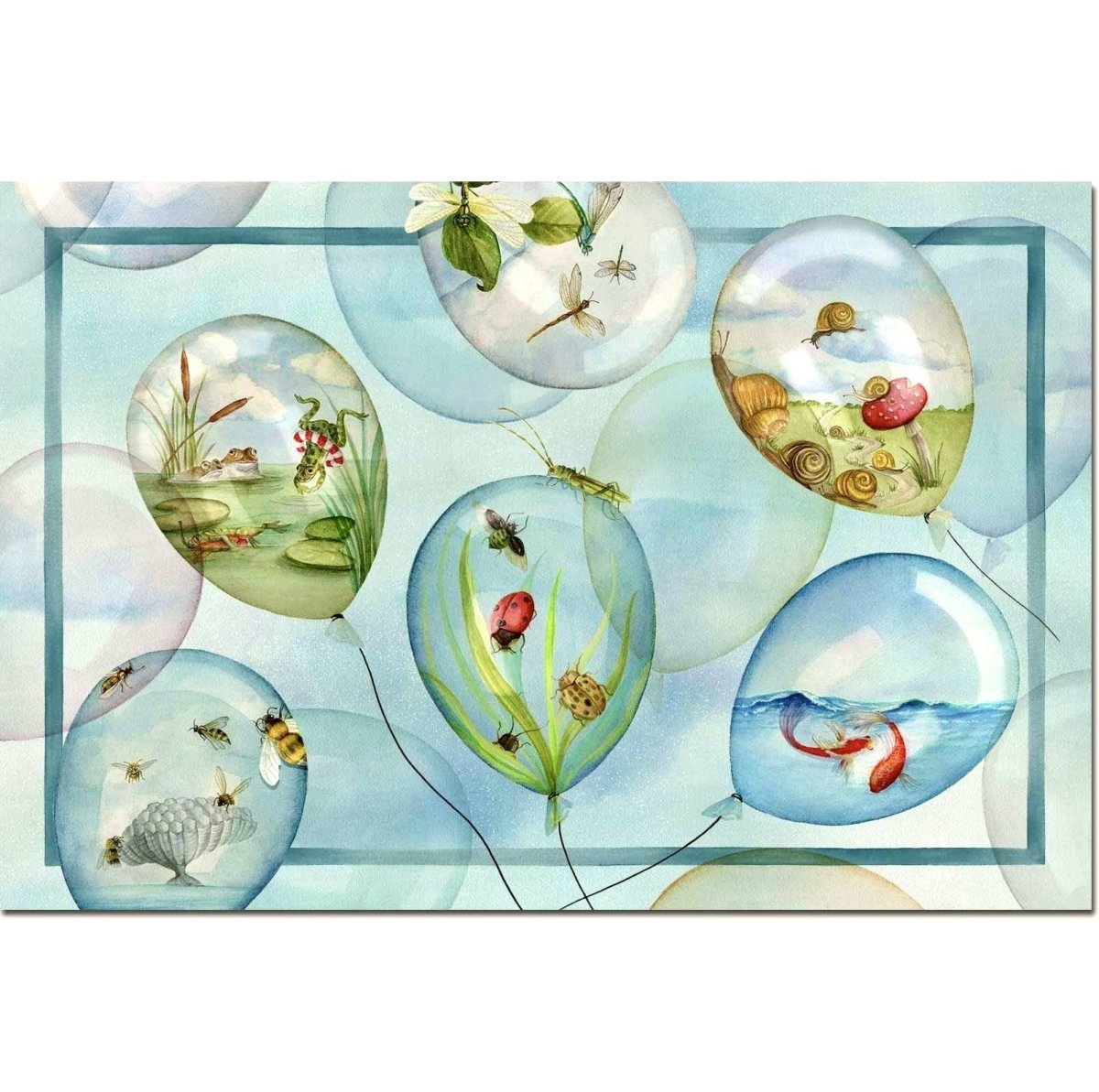 Tessitura Toscana Telerie 'Balloons' måtte 52 x 80cm_1