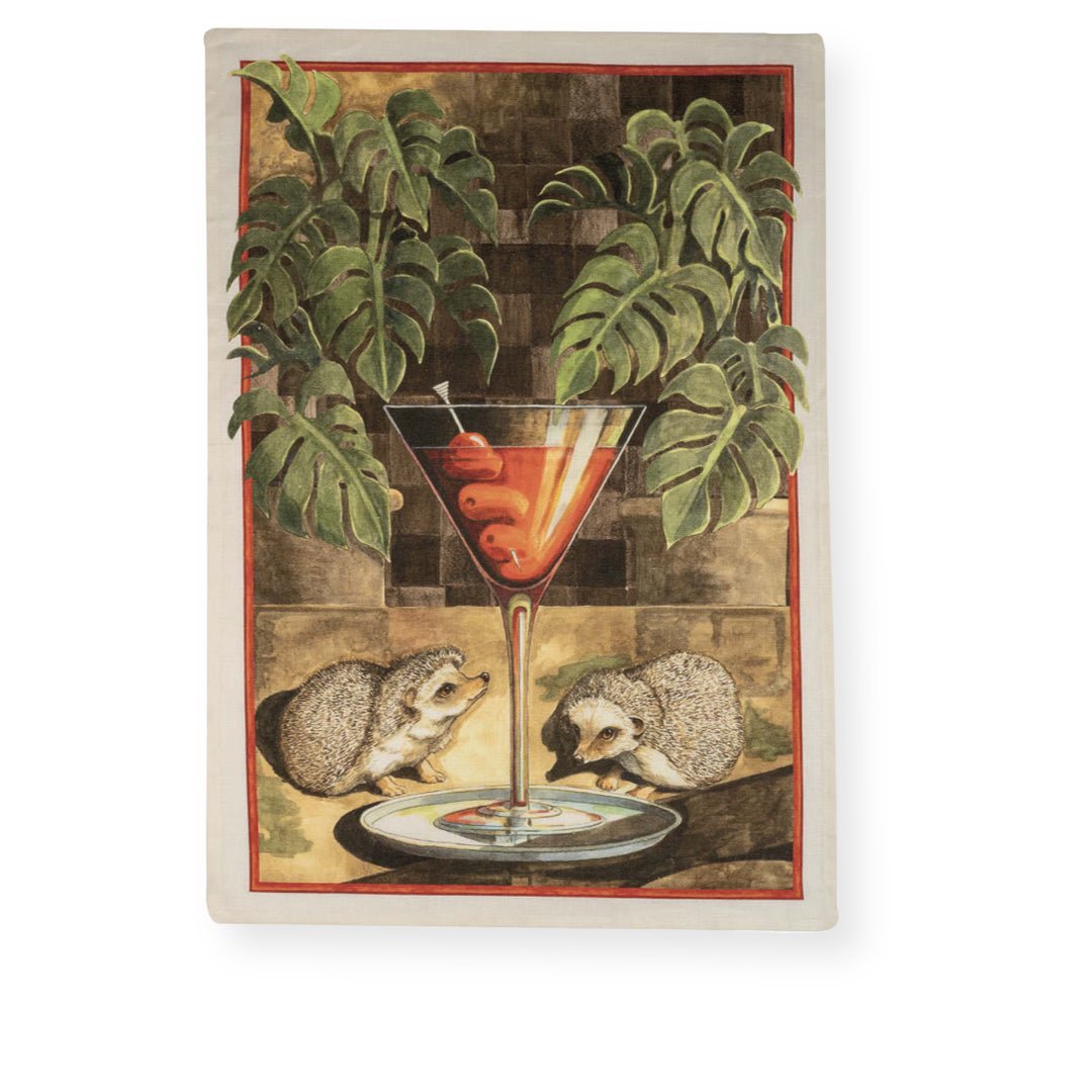 Tessitura Toscana Telerie 'Mojito riccio' hørviskestykke _1