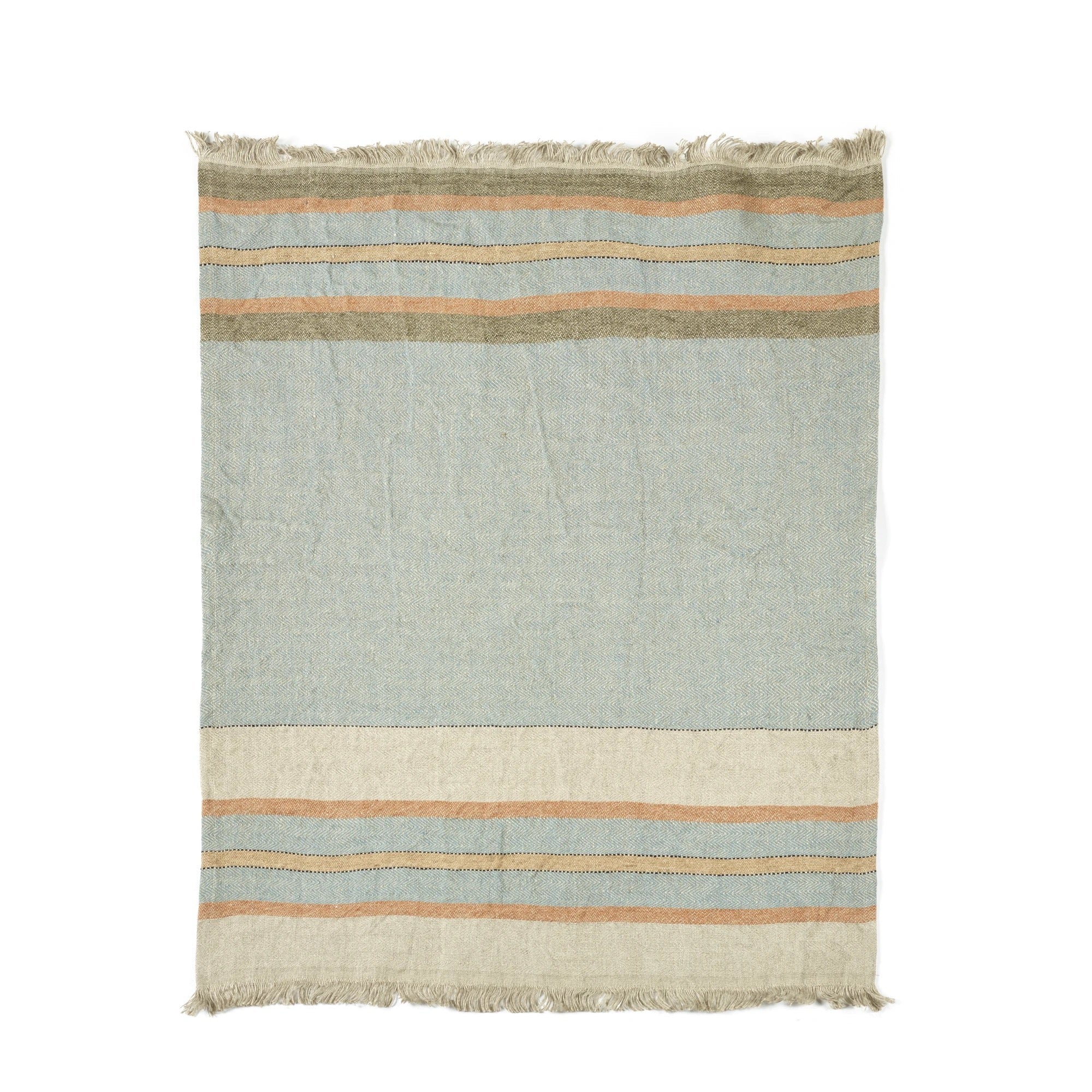 Libeco 'Multi Stripe' - hørhåndklæde 110X180cm _3