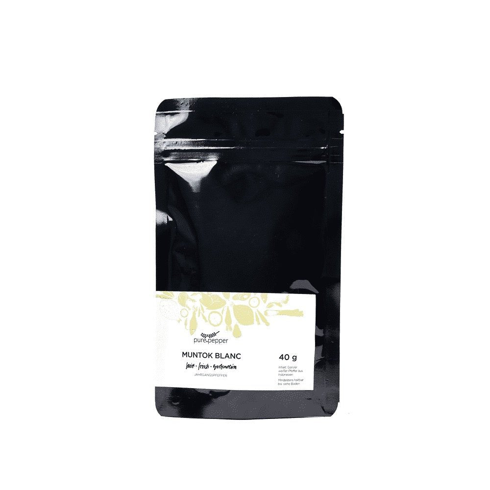 PurePepper 'Muntok Blanc' hvid peber Refill - nettoindhold 40 gram_2