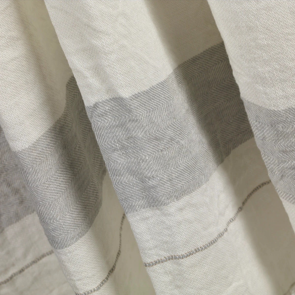 Libeco 'Oyster Stripes' - hørhåndklæde 110X180cm _5