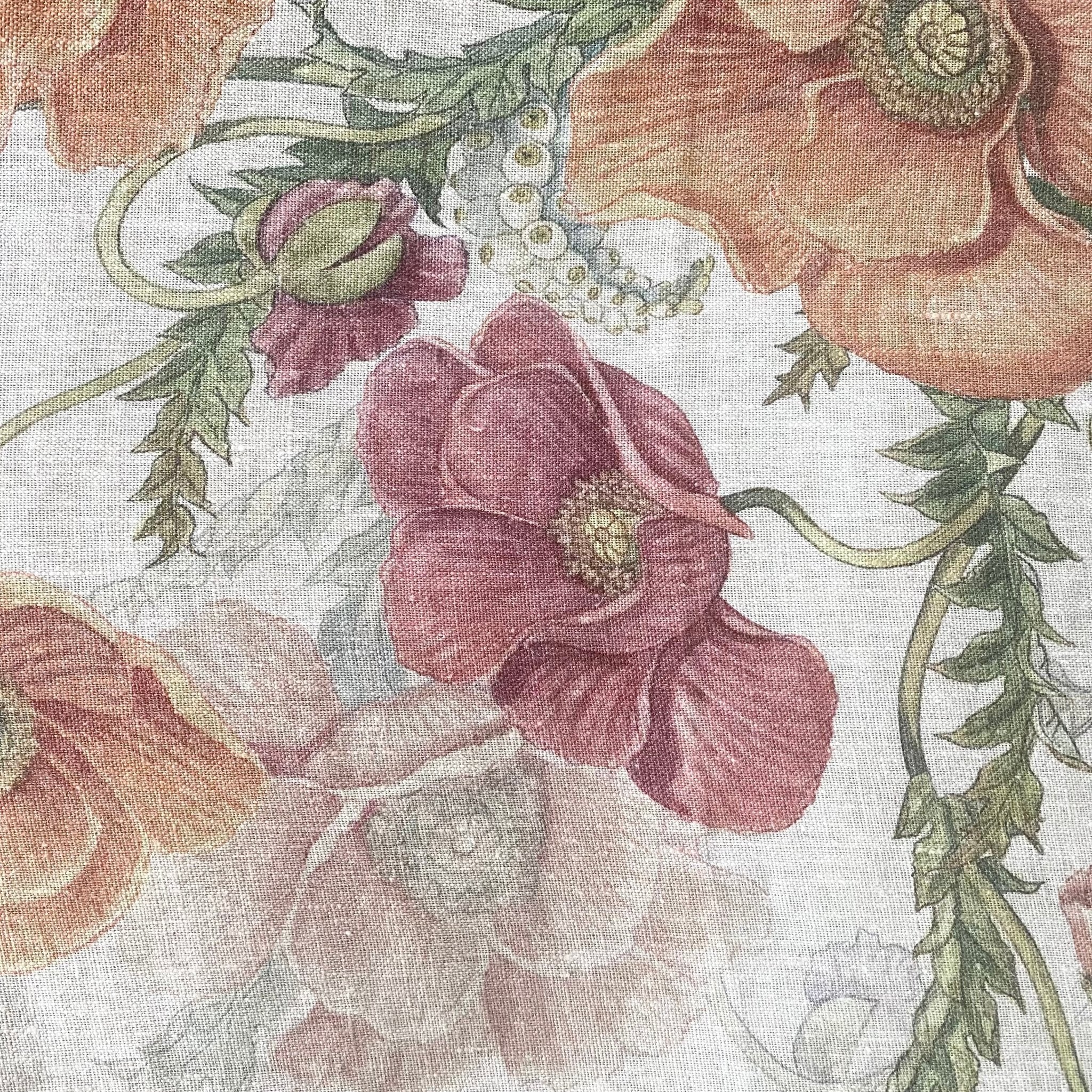 Tessitura Toscana Telerie 'Poppy' hørsengetæppe 180x280_4
