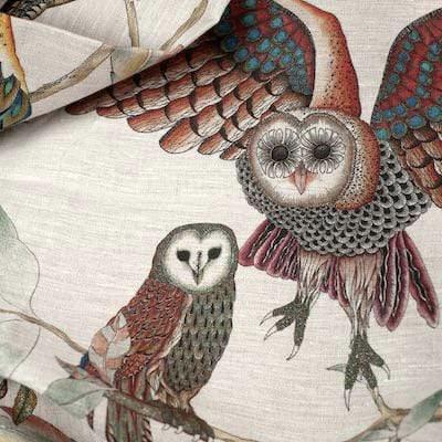 Tessitura Toscana Telerie 'Bubo' hørsengetæppe 180x280cm_4