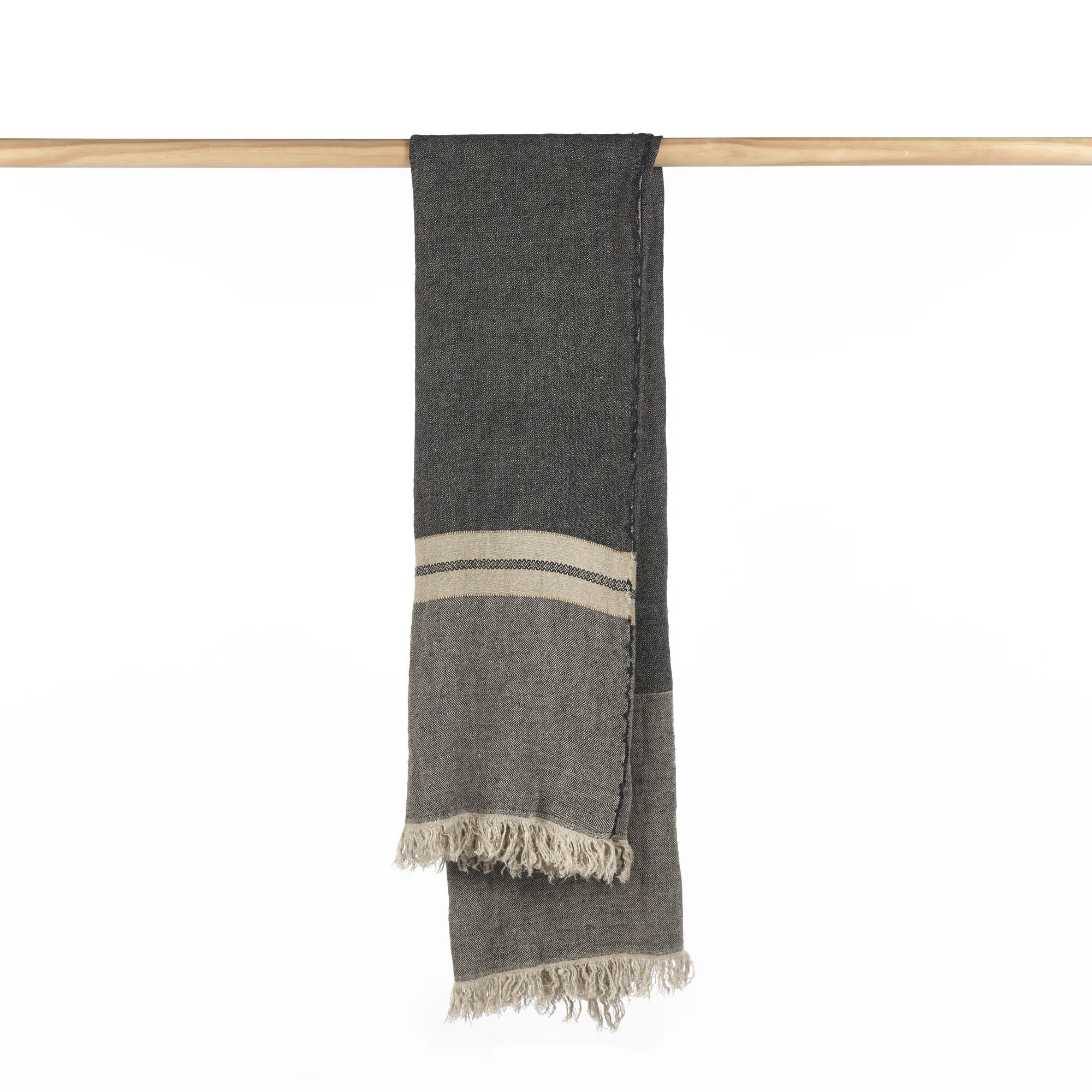Libeco 'Tack Stripe' hørhåndklæde 110X180cm_1 by Rune-Jakobsen Design