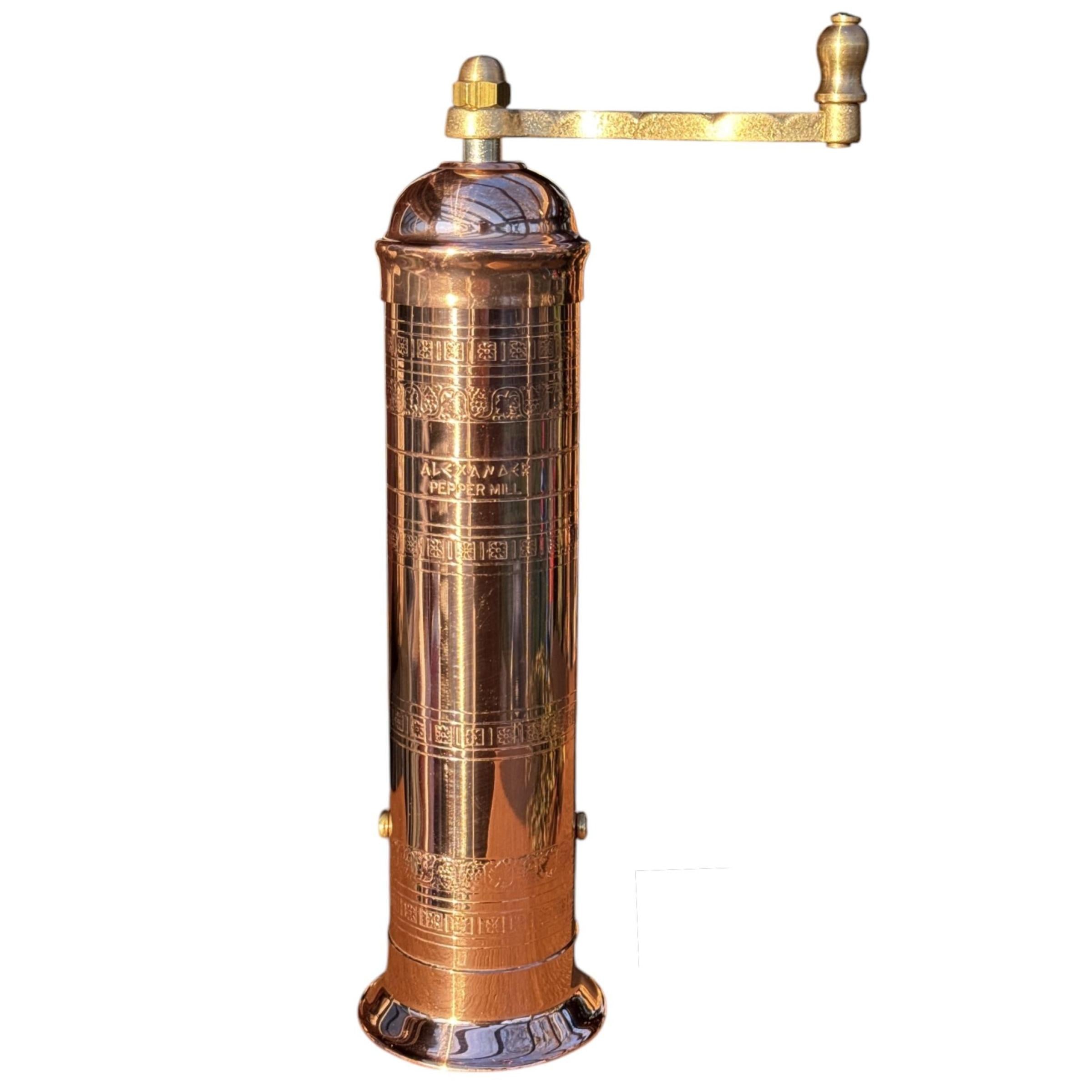 'Large copper mill' large copper pepper mill 25 cm