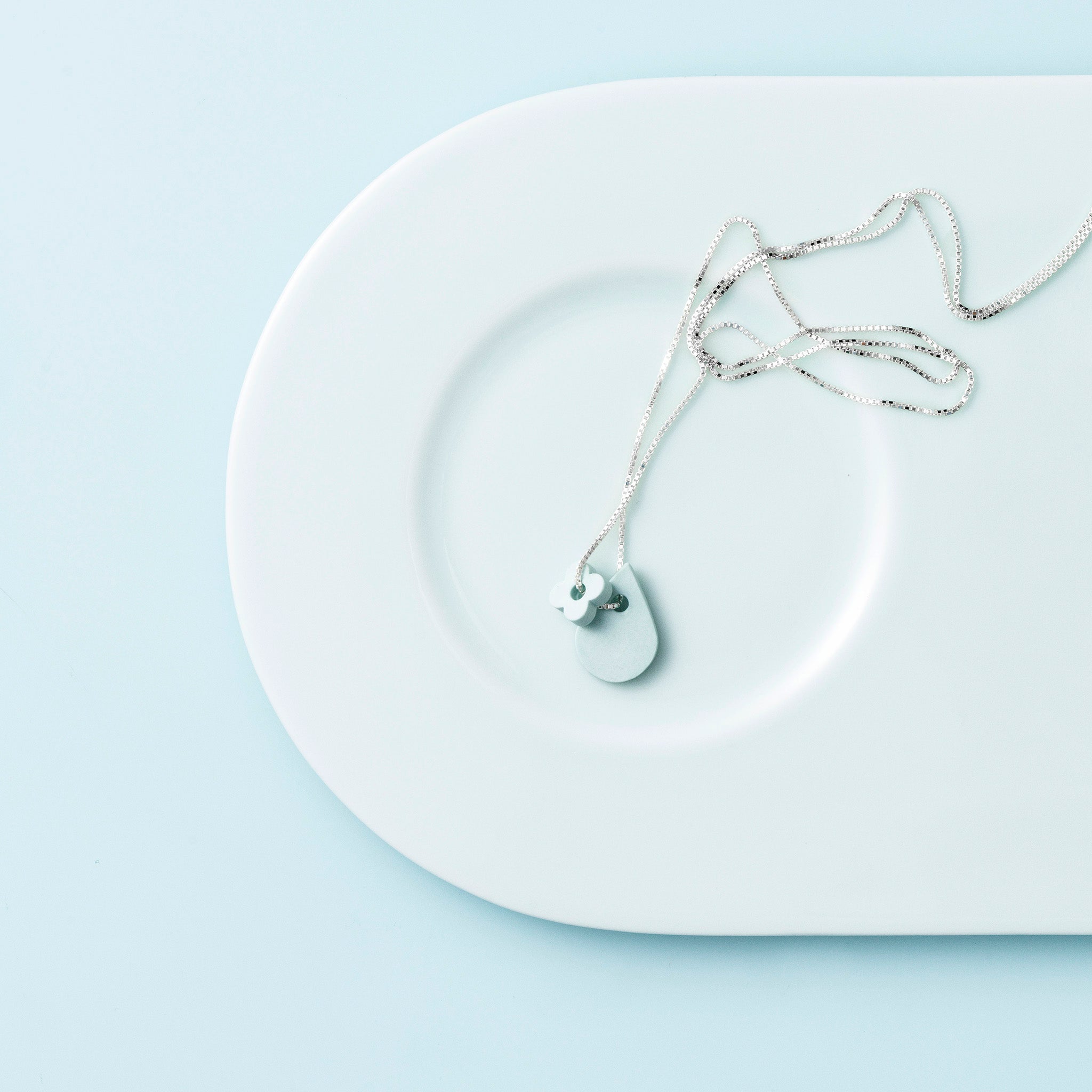 AURA necklace duo · CLOUD BLUE
