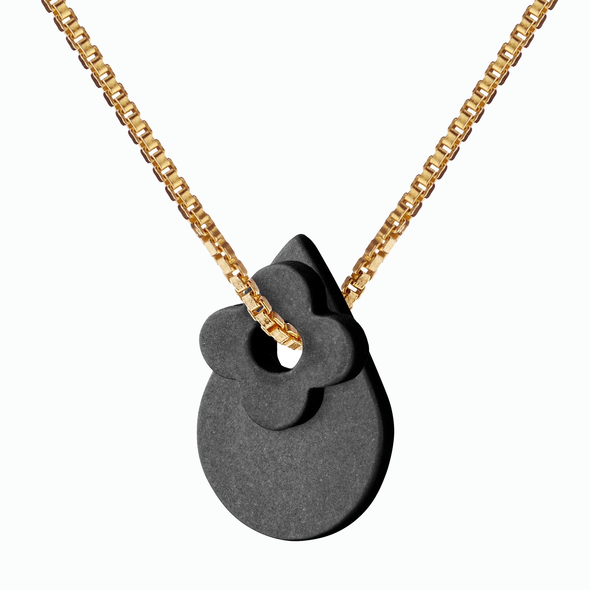 AURA necklace duo · BLACK