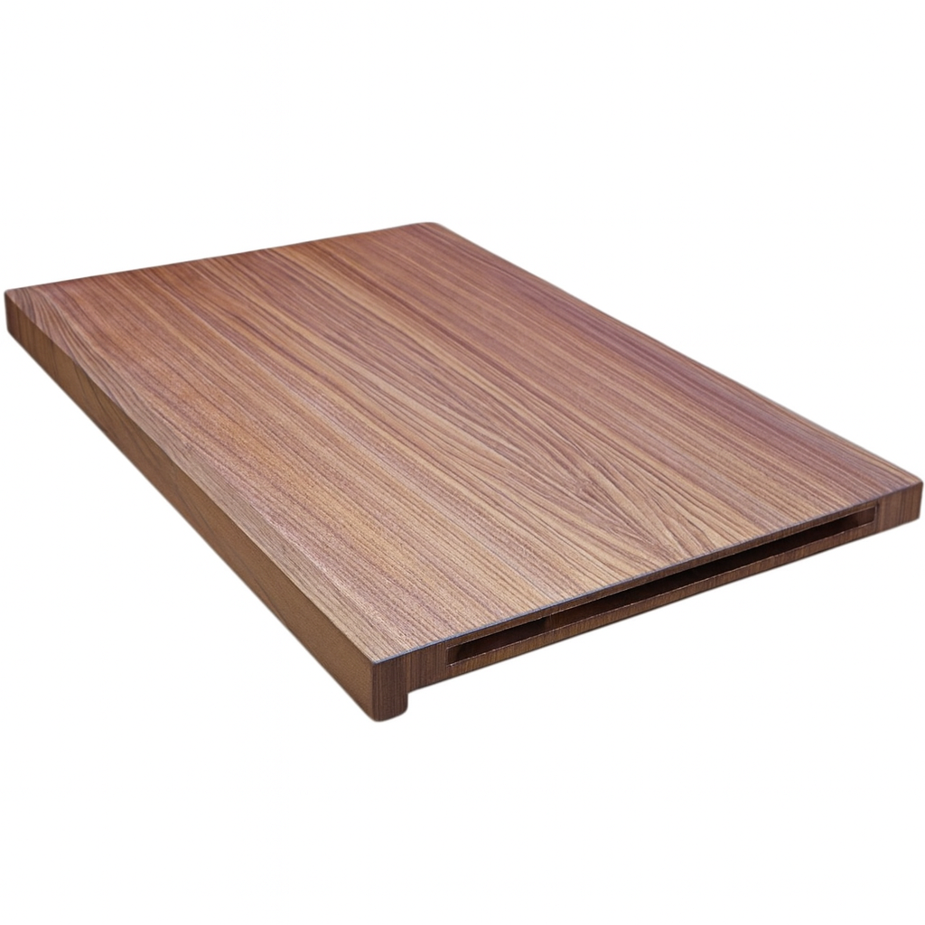 Leading Edge - cutting board with wooden front edge