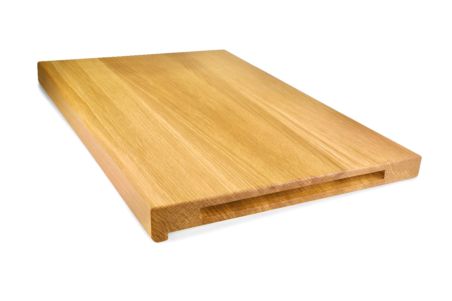 Leading Edge - cutting board with wooden front edge