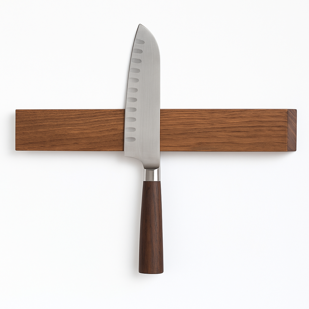 Knifeboard X-tra - Imán para cuchillos extrafuerte de 6,5 cm de ancho, disponible en longitudes de 30 a 120 cm. Disponible en 2 grosores.