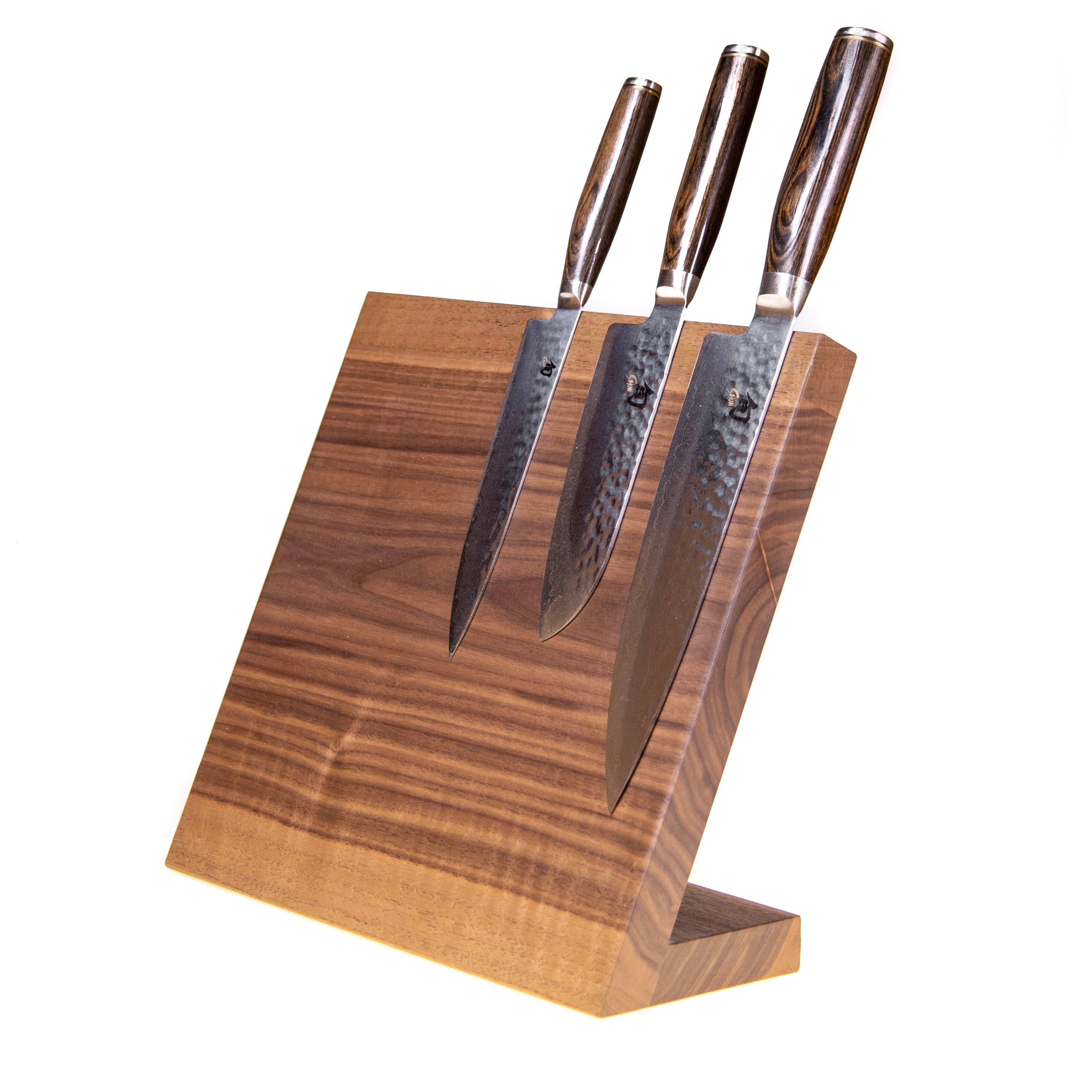 'Windswept' classic angled knife block