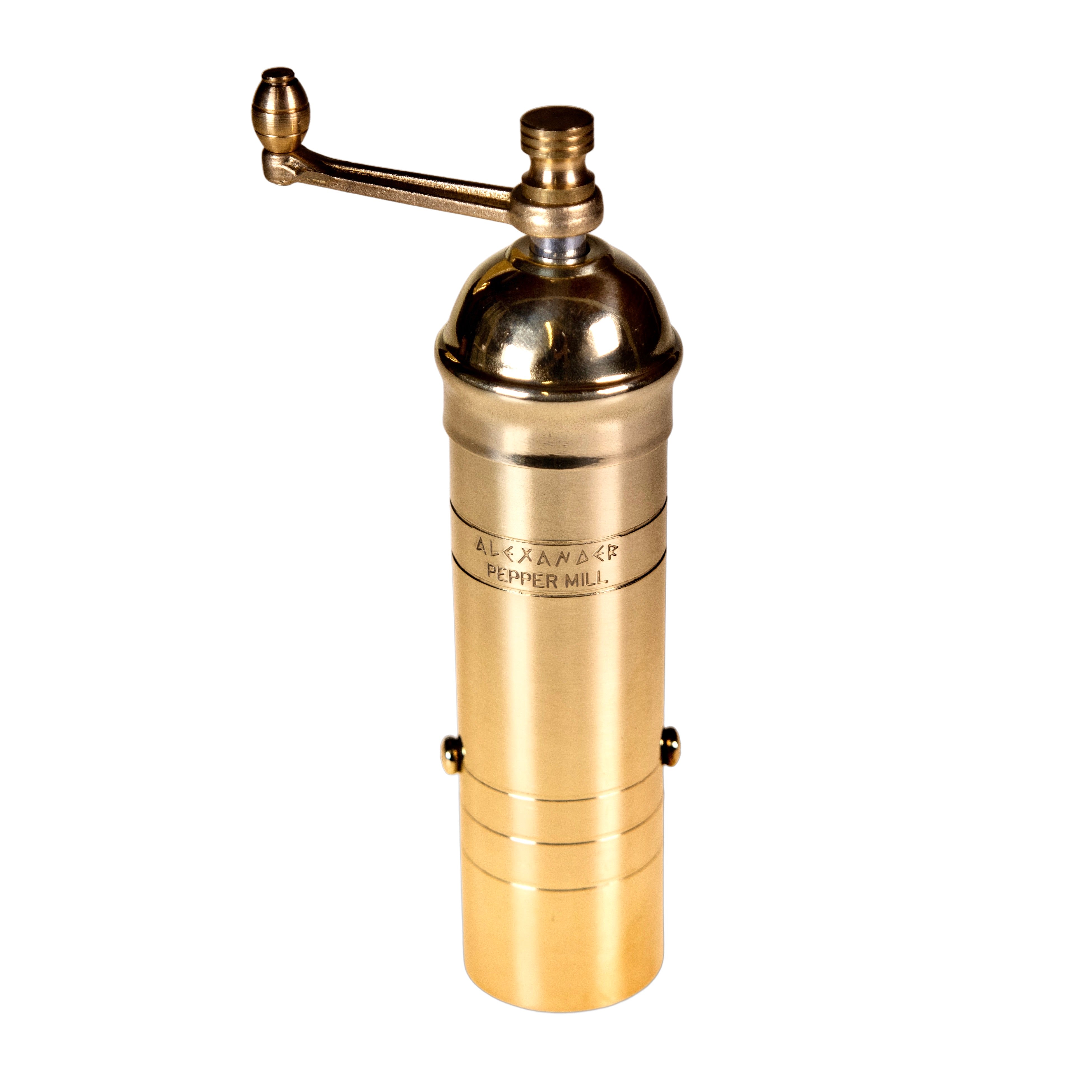 Small Brass Mill - brass pepper mill 17 cm.