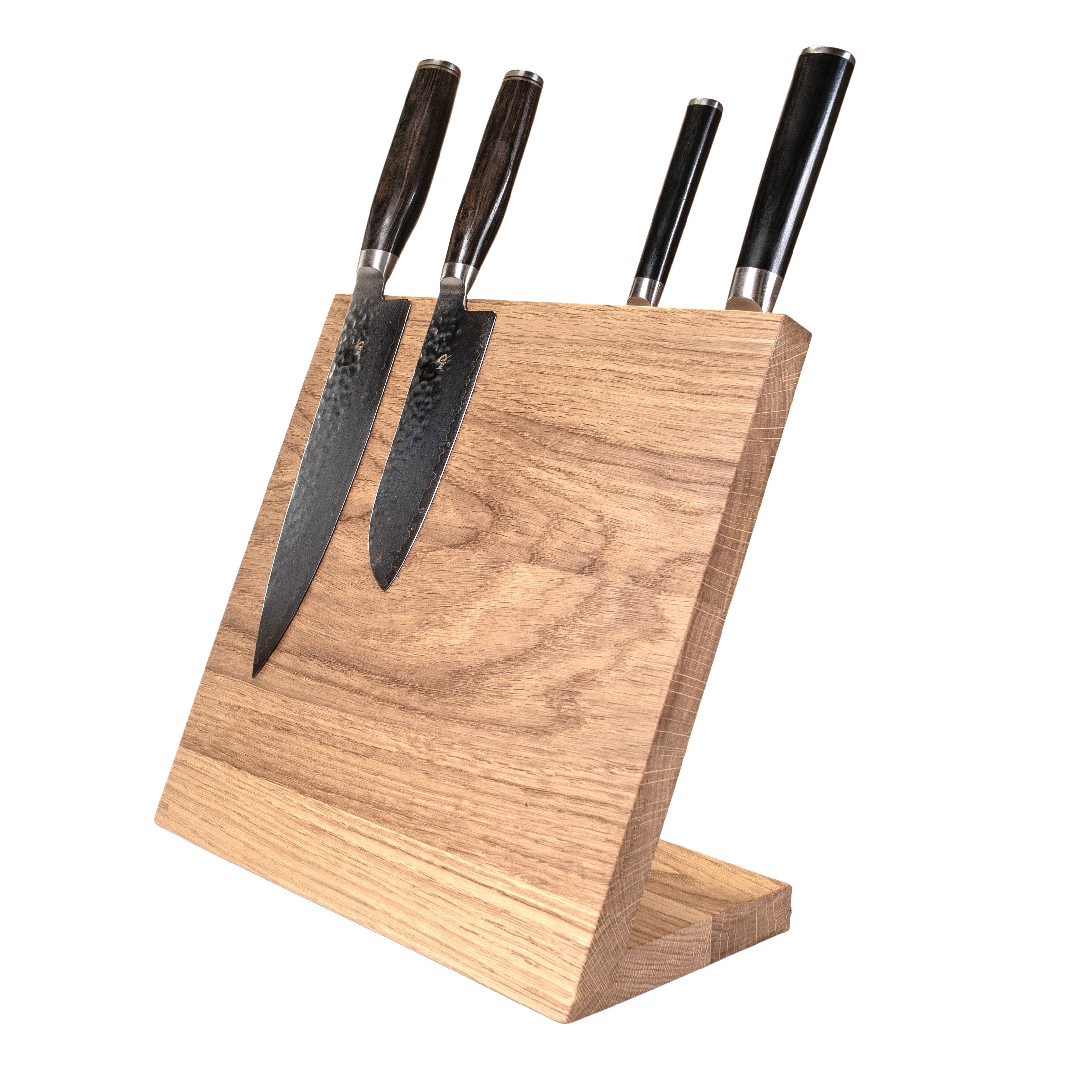 'Windswept' classic angled knife block