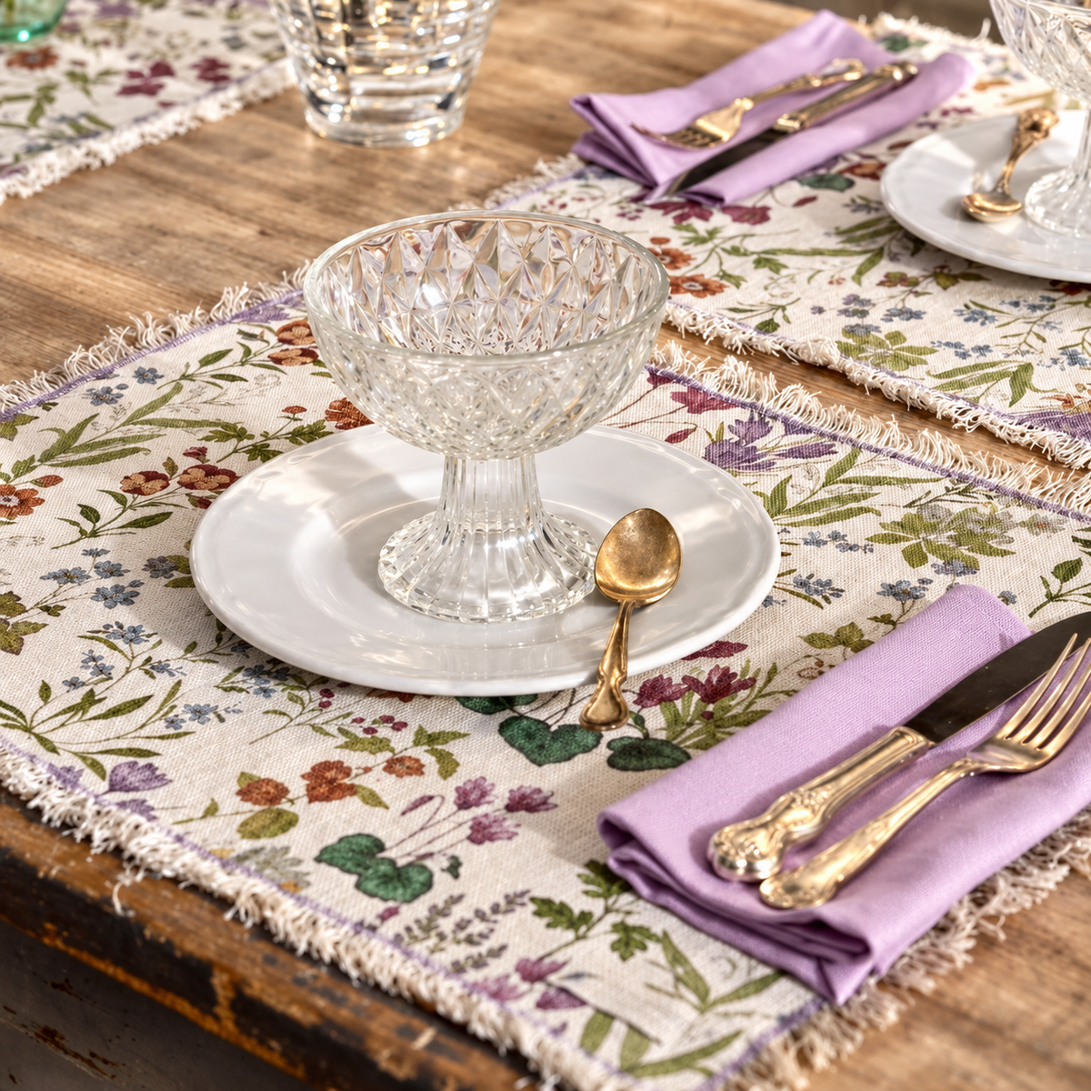 Pernilla Tischsets aus Leinen – Detail