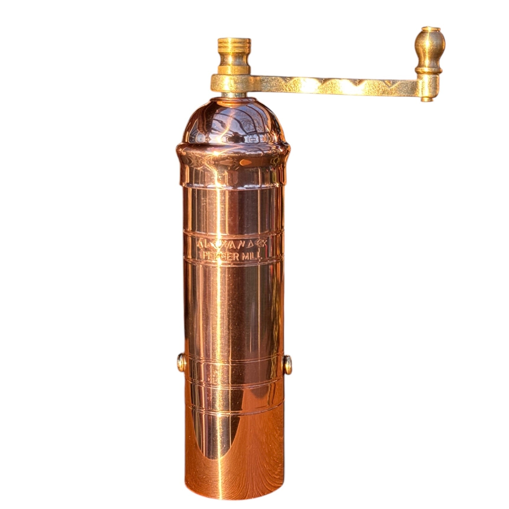 'Small Copper Mill' copper pepper mill 17 cm