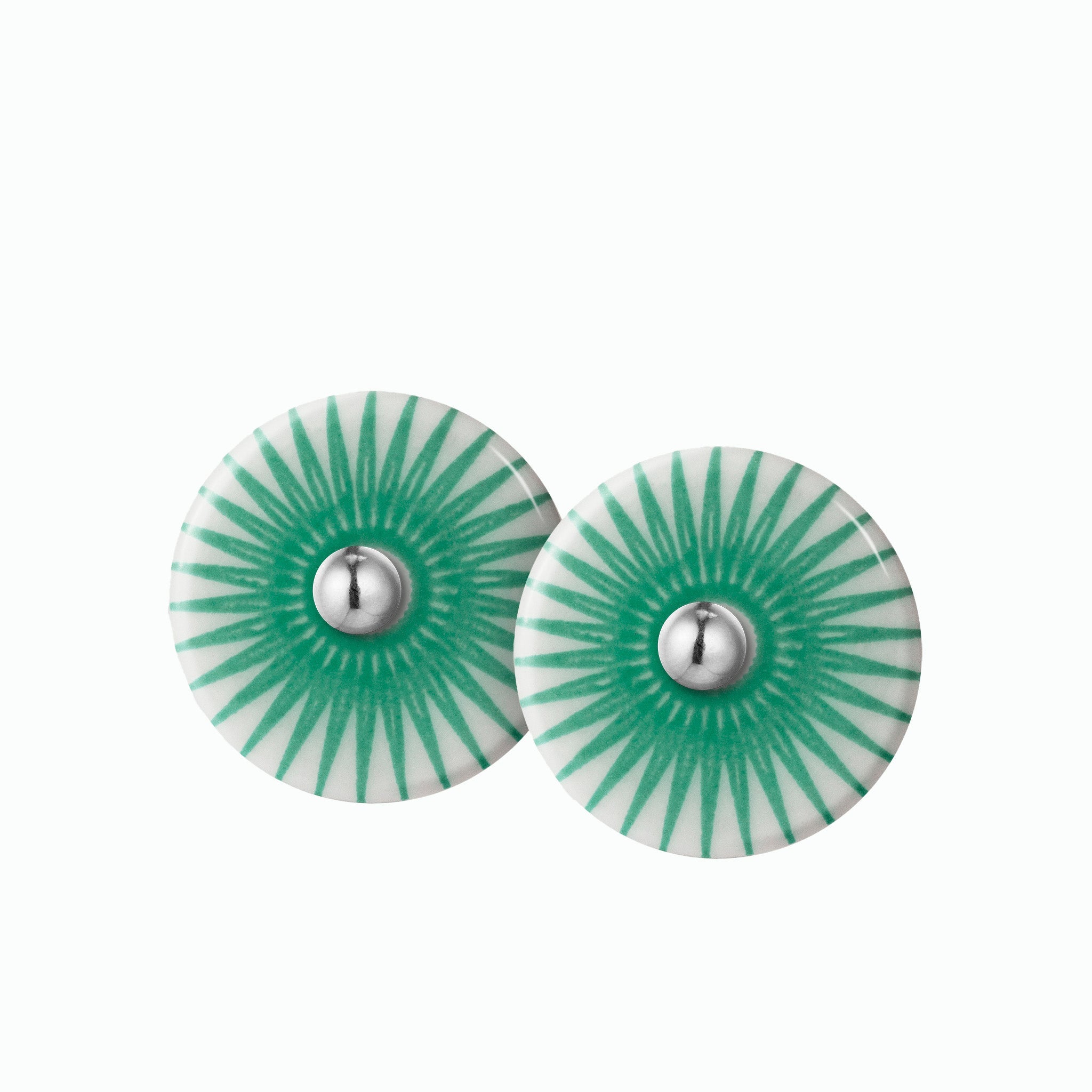 SPLASH ear studs · SEA GREEN