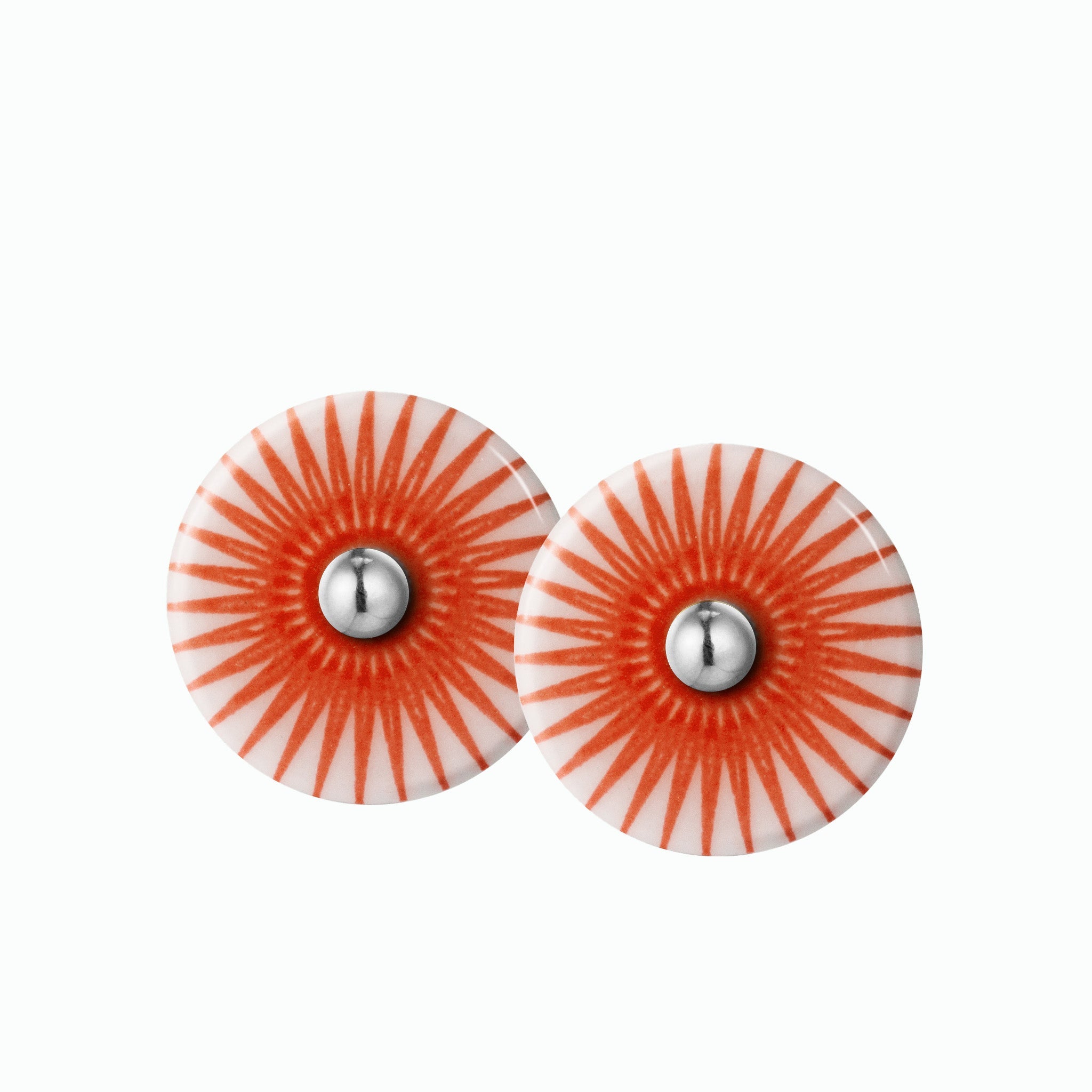 SPLASH earrings · CORAL RED
