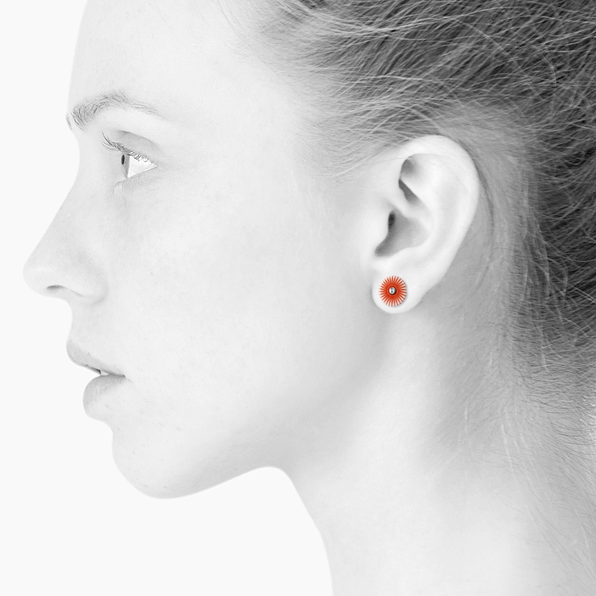SPLASH earrings · CORAL RED