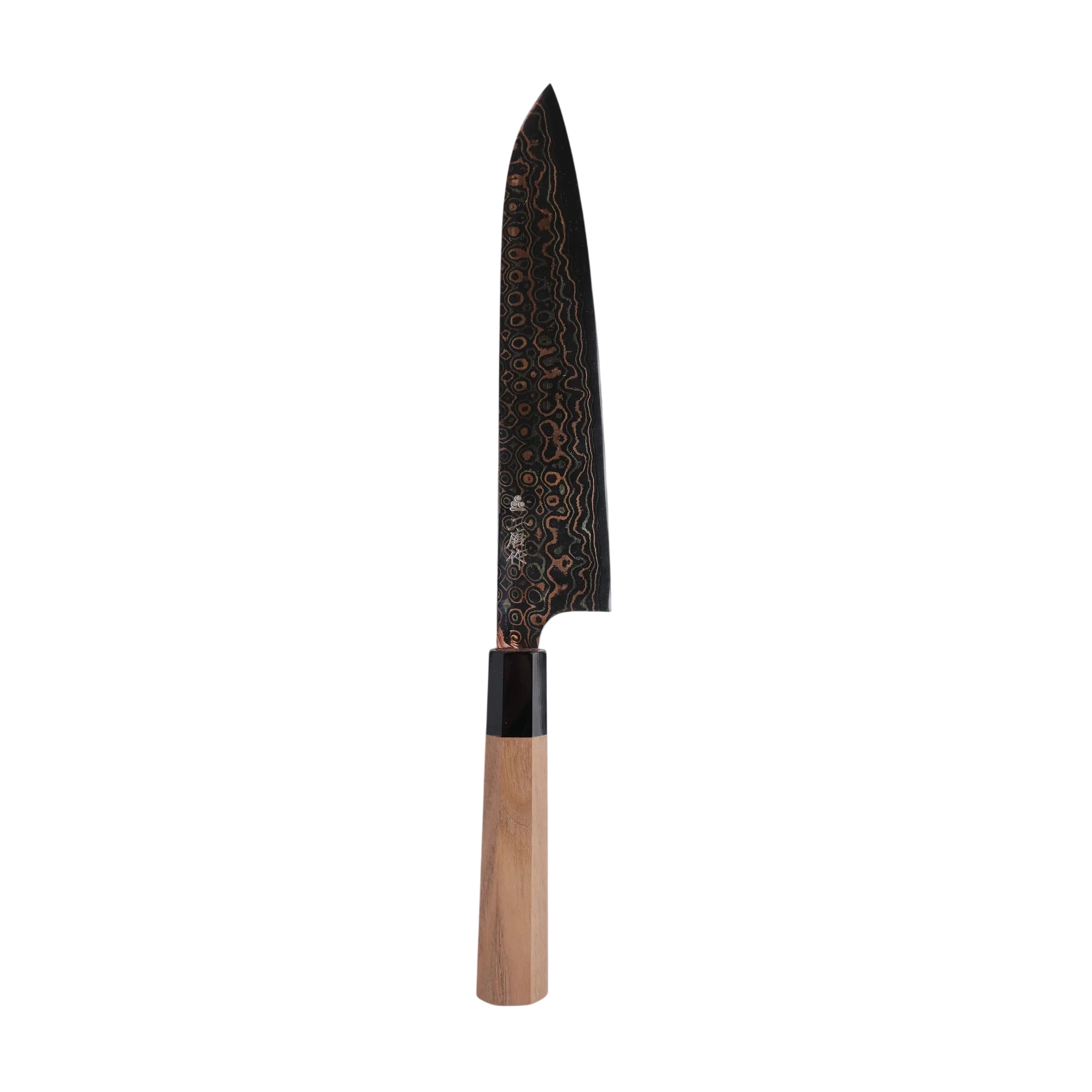 Nigara Hamono 240mm Gyoto Blue #2 Rainbow damask