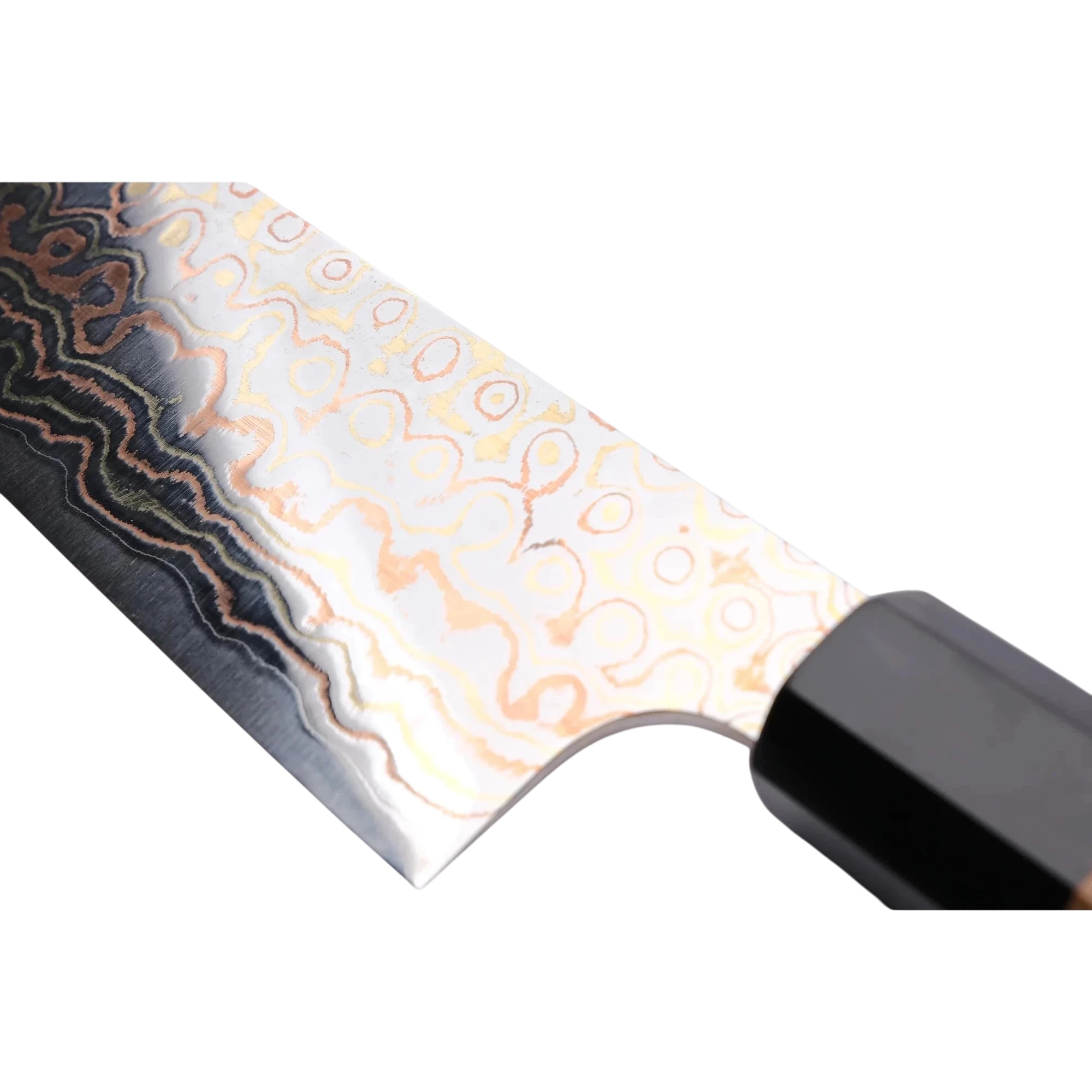 Nigara Hamono 240mm Gyoto Blue #2 Regenbogendamast