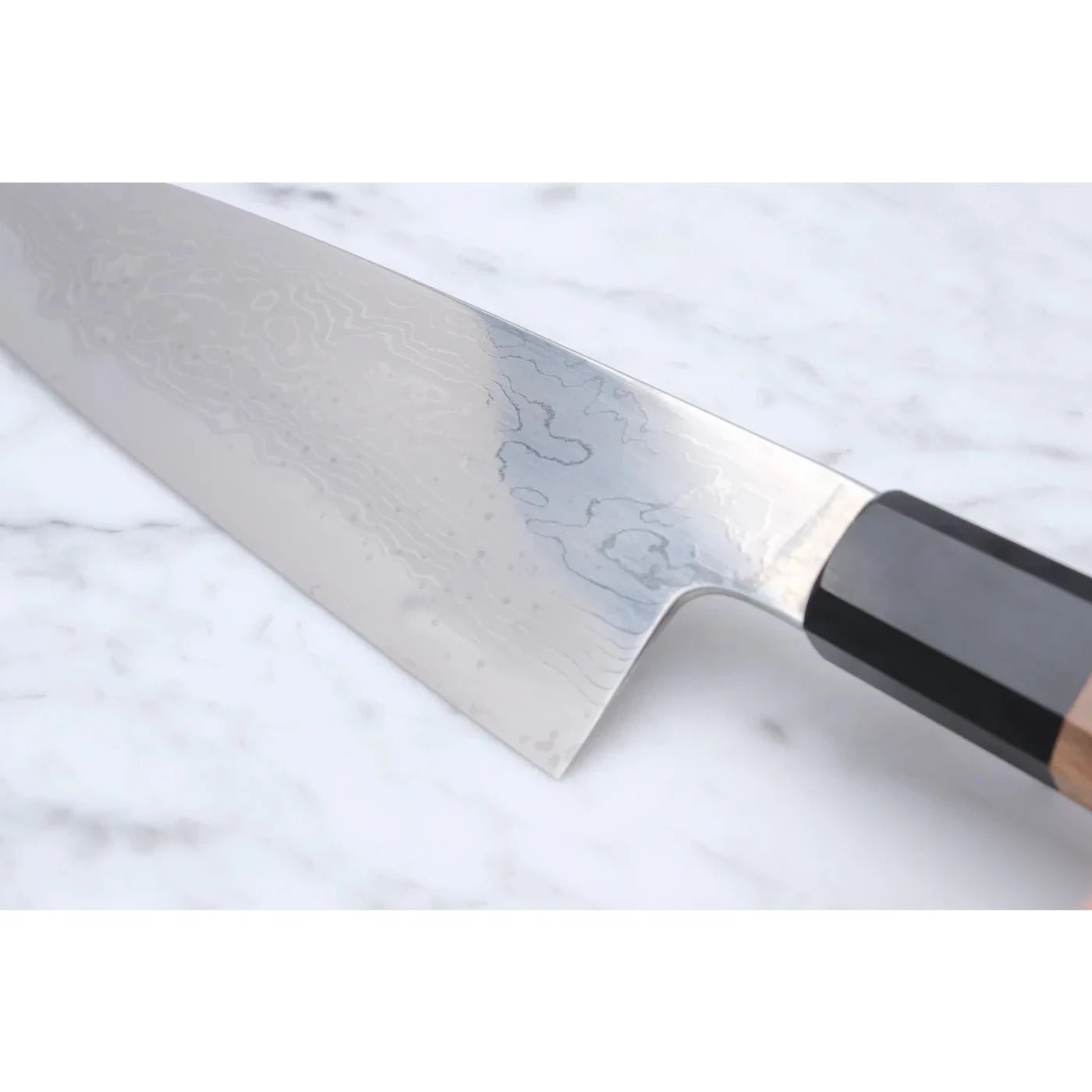 Hatsukokoro Komorebi 180 mm Santoku Damaskus Blue - 1 - 2nd. sortering_ _ _ _HK - DKB2 - B1 - ST1804. Santoku by Hatsukokoro